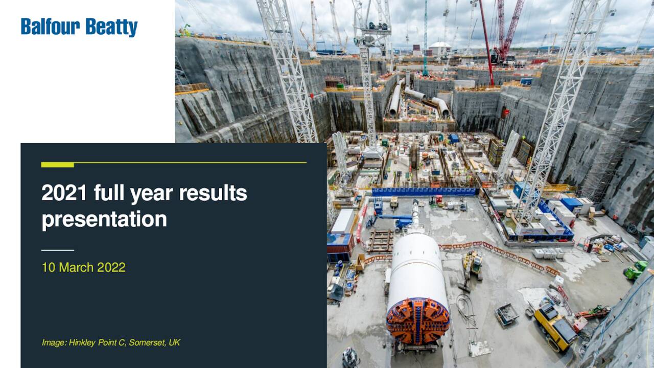 Balfour Beatty plc 2021 Q4 Results Earnings Call Presentation