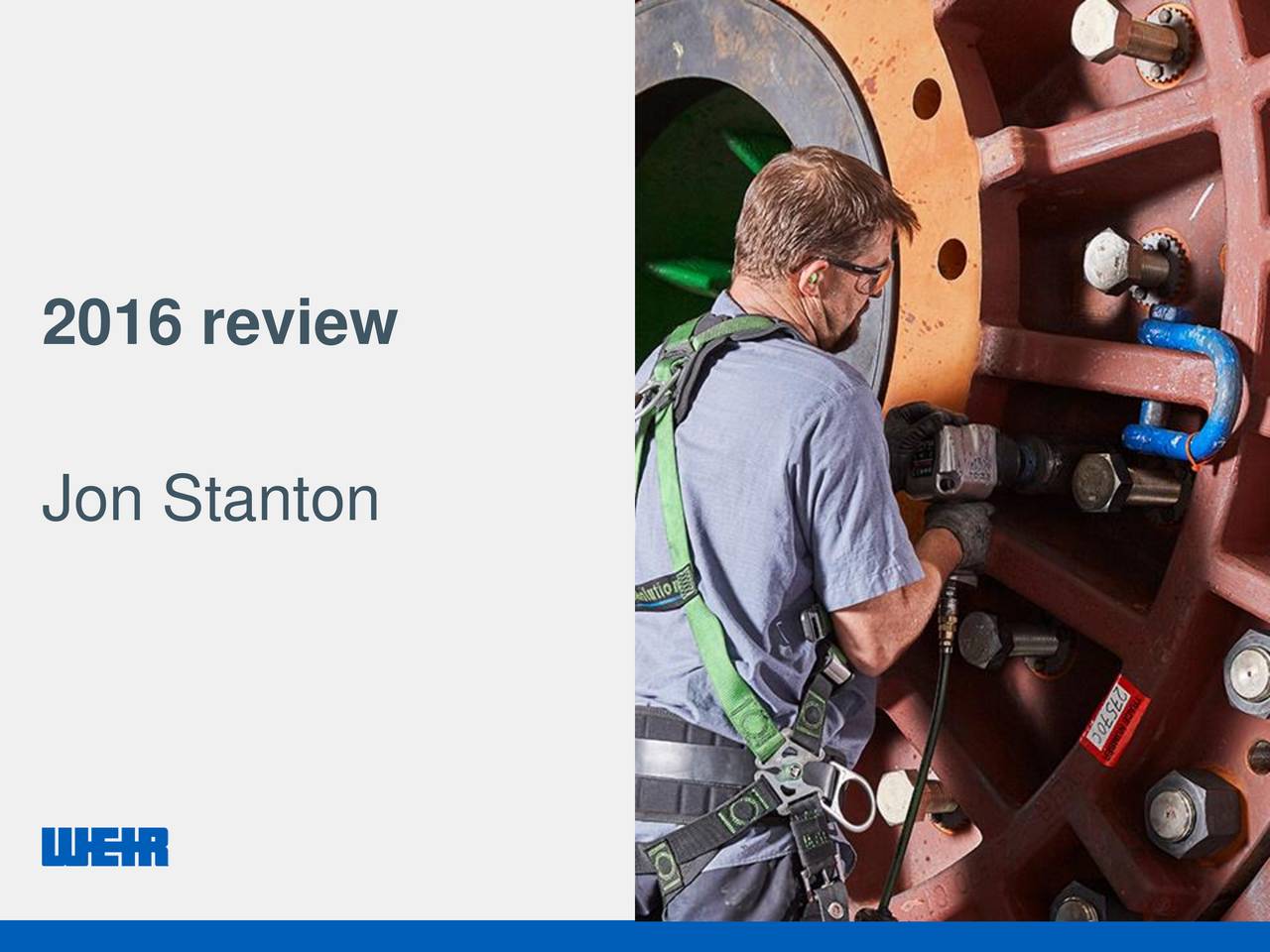 Weir Group PLC 2016 Q4 Results Earnings Call Slides (OTCMKTSWEIGF