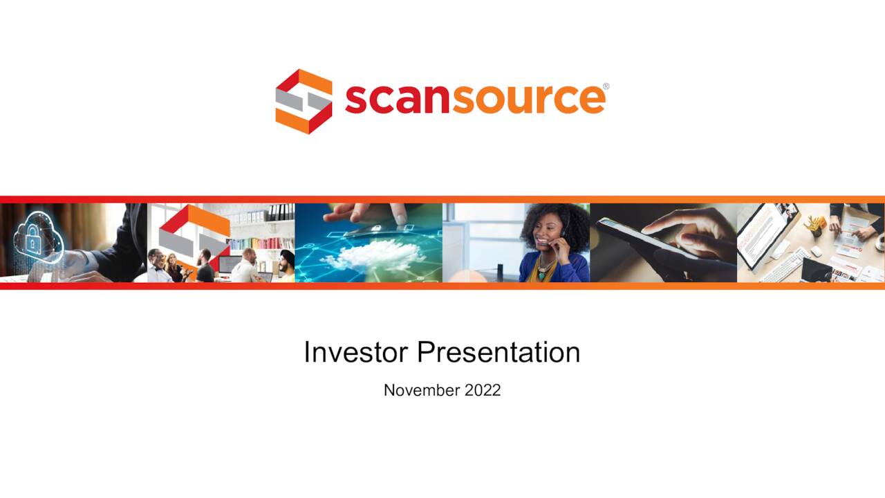 Scansource (SCSC) Investor Presentation Slideshow (NASDAQSCSC