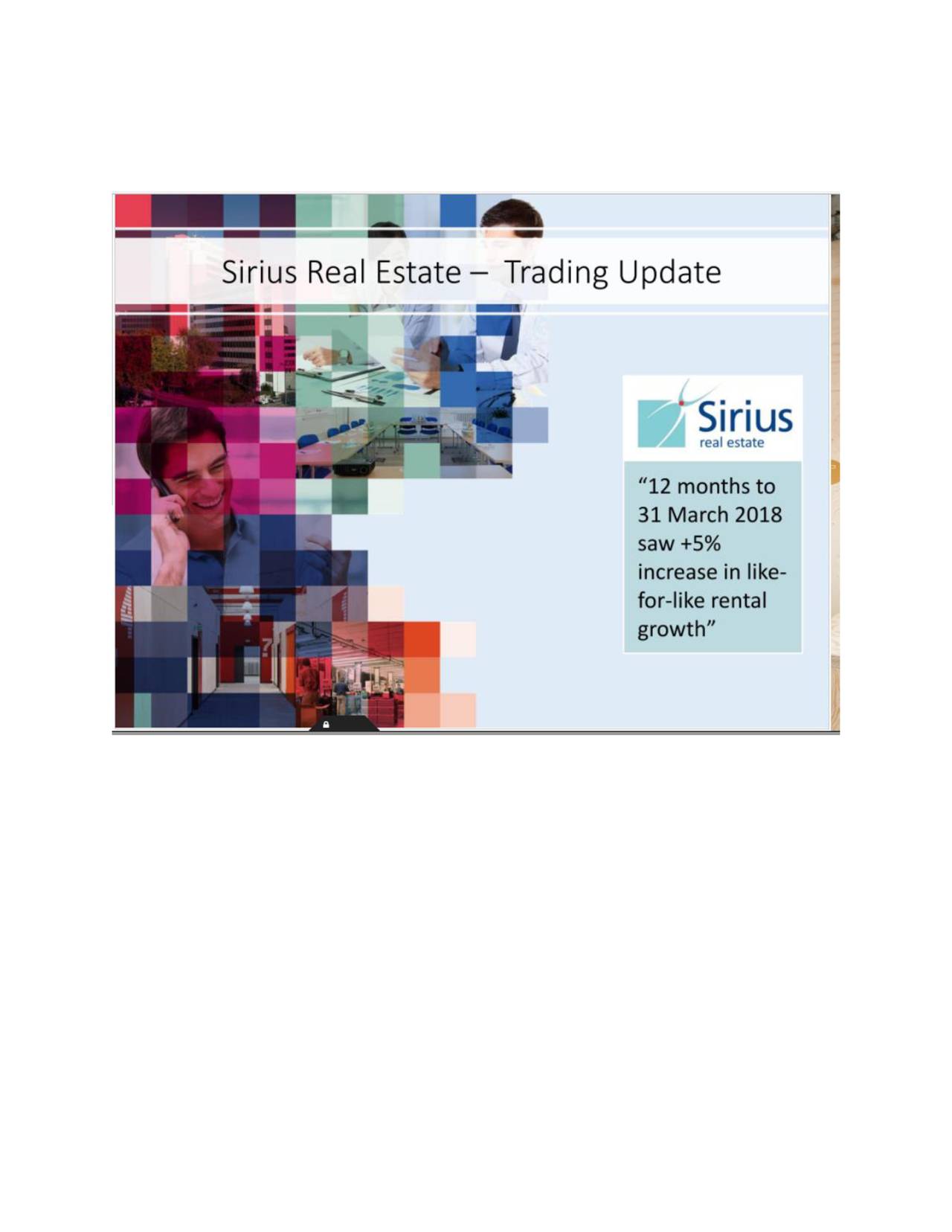 Sirius Real Estate (SRRLF) Trading Update (12 months) Slideshow (OTCMKTSSRRLF) Seeking Alpha