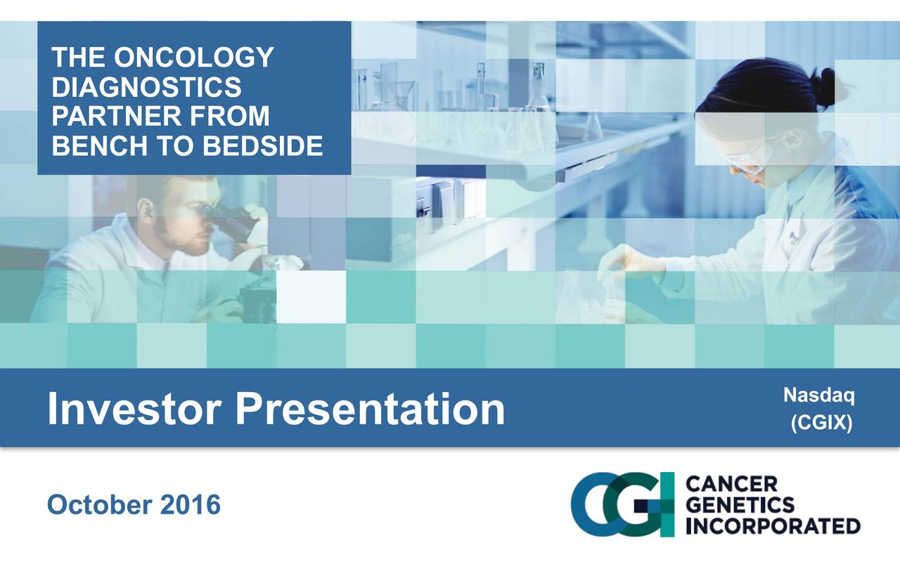 Cancer Presents at Dawson James Securities 2016 Small Cap