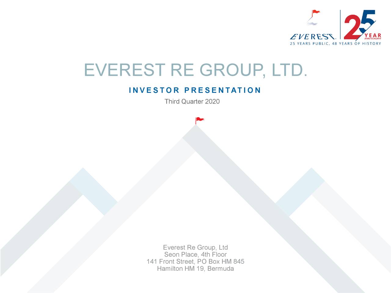 Everest Re Group, Ltd. 2020 Q3 Results Earnings Call Presentation