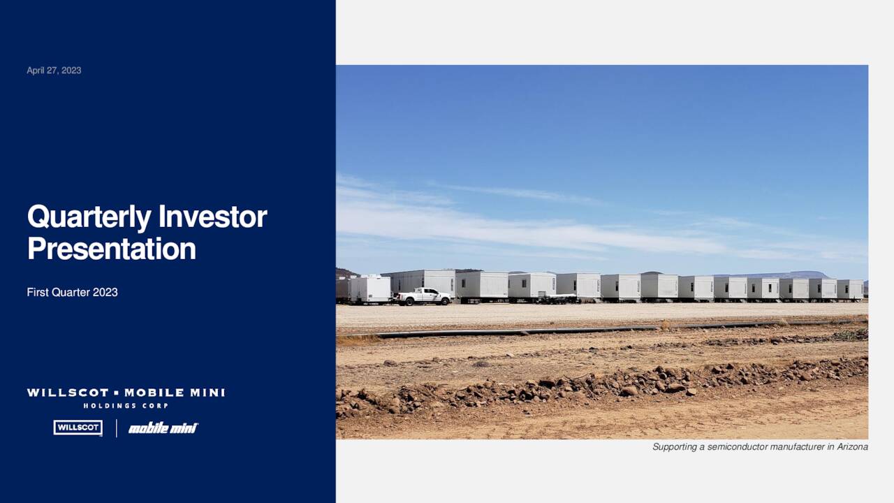 WillScot Mobile Mini Holdings Corp. 2023 Q1 Results Earnings Call