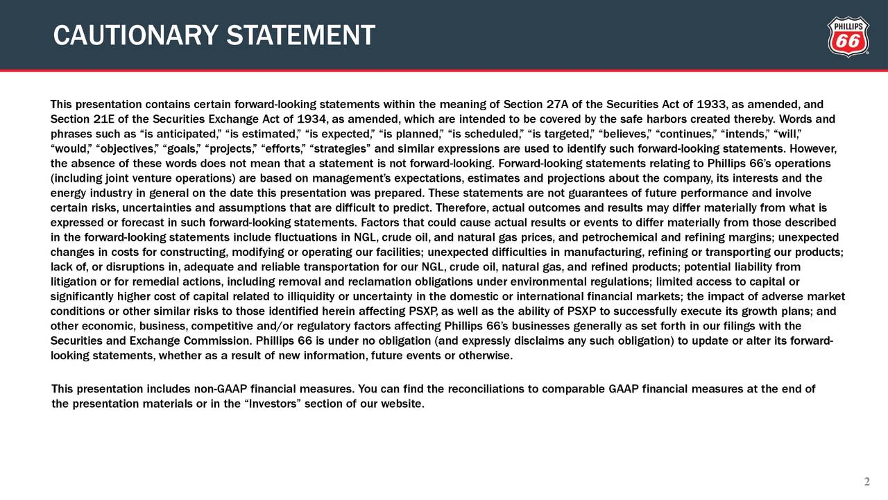 Phillips 66 2018 Q3 Results Earnings Call Slides (NYSEPSX