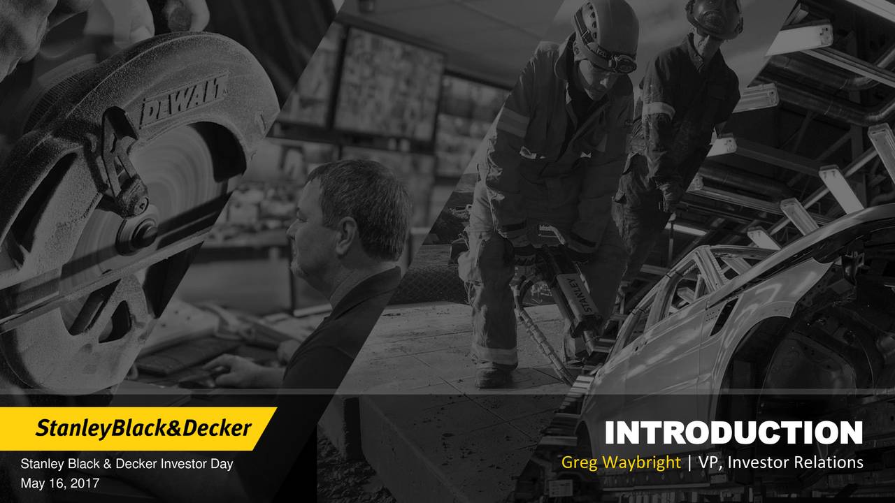 Stanley Black & Decker (SWK) Investor Presentation Slideshow (NYSE