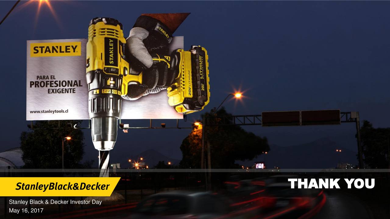 Stanley Black & Decker (SWK) Investor Presentation Slideshow