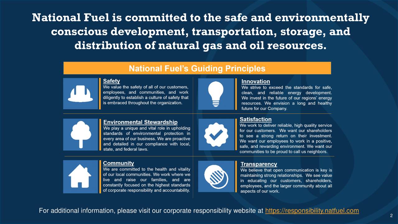 National Fuel Gas Co. 2019 Q1 Results Earnings Call Slides (NYSE