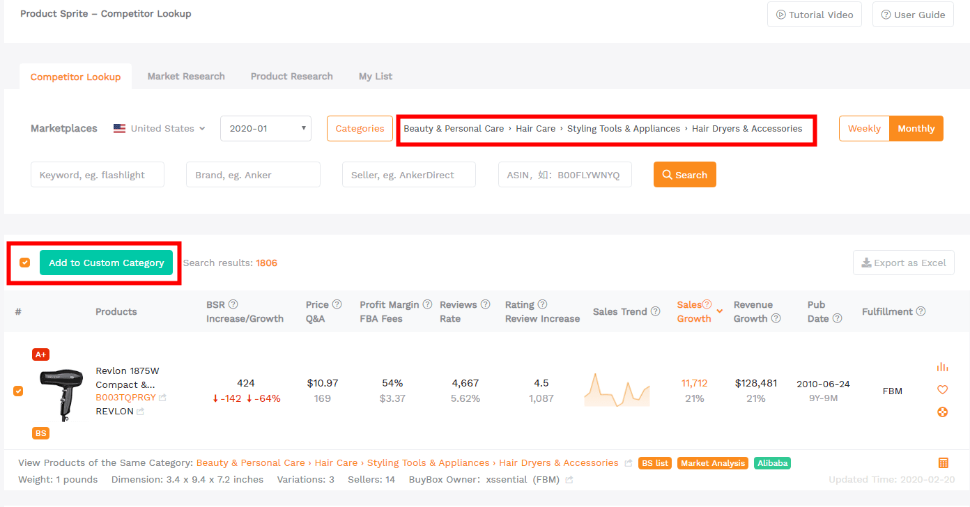 How to do Amazon Market Research with SellerSprite New Feature