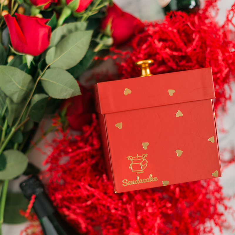 Anniversary Cake Explosion Box with Butterfly Surprise Delivery