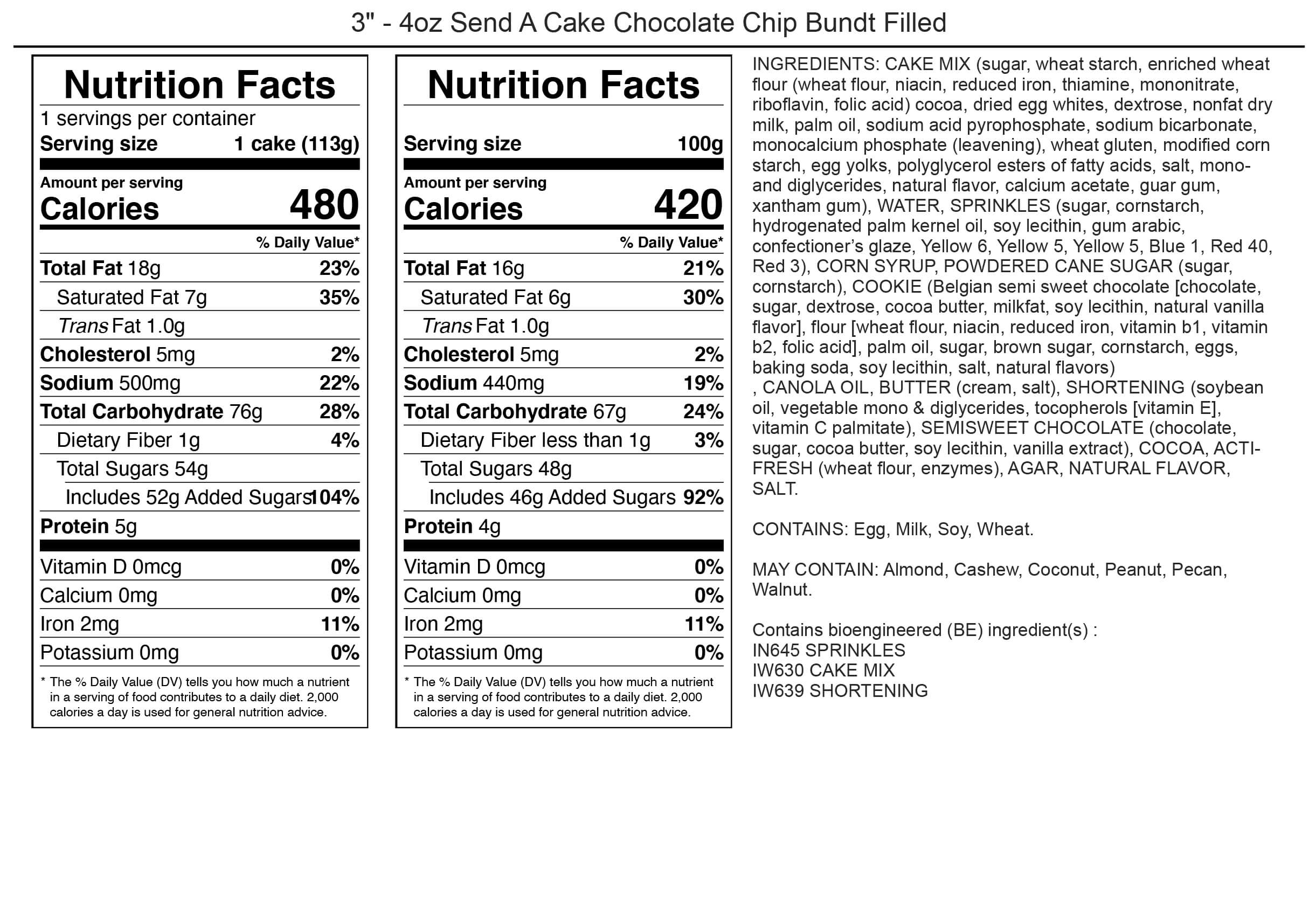 Nutritional & Allergen Information