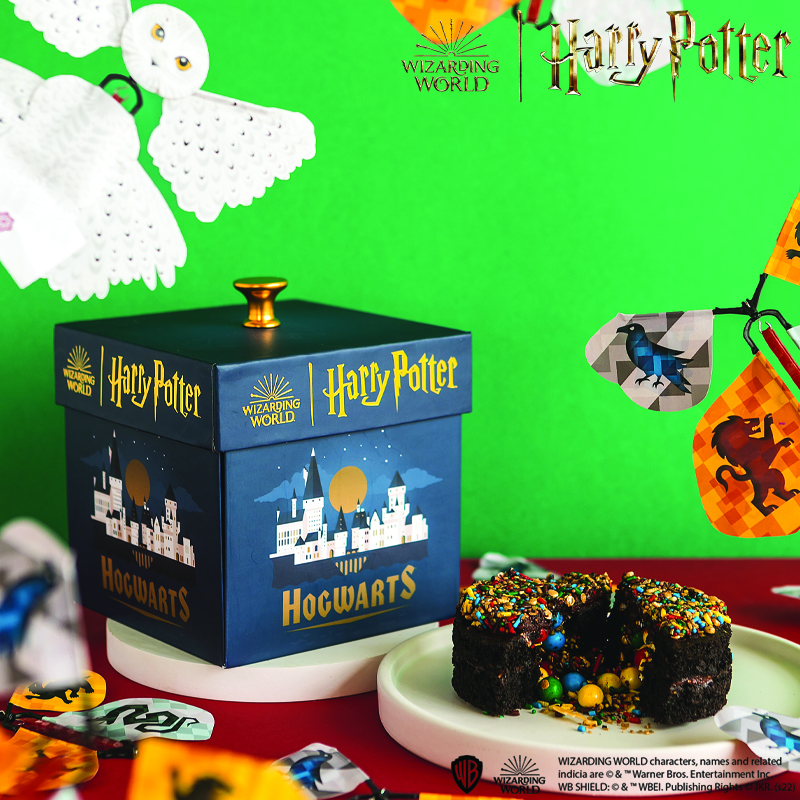 Harry Potter Hogwarts Cake Explosion Box Delivery Nationwide