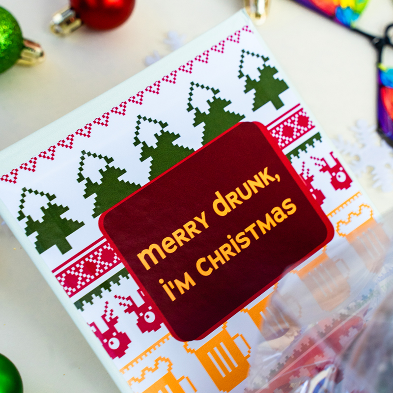 Tipsy Christmas Cake Explosion Box Delivery Nationwide