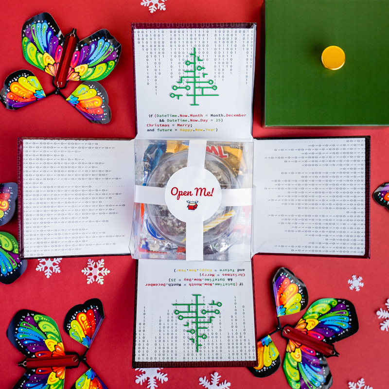 Coding Christmas Cake Explosion Box Delivery Nationwide