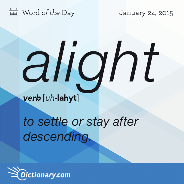 alight Word of the Day