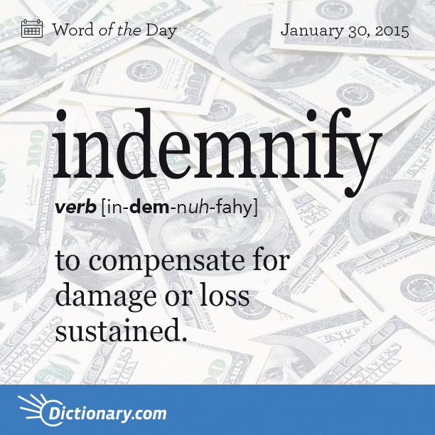 indemnify Word of the Day