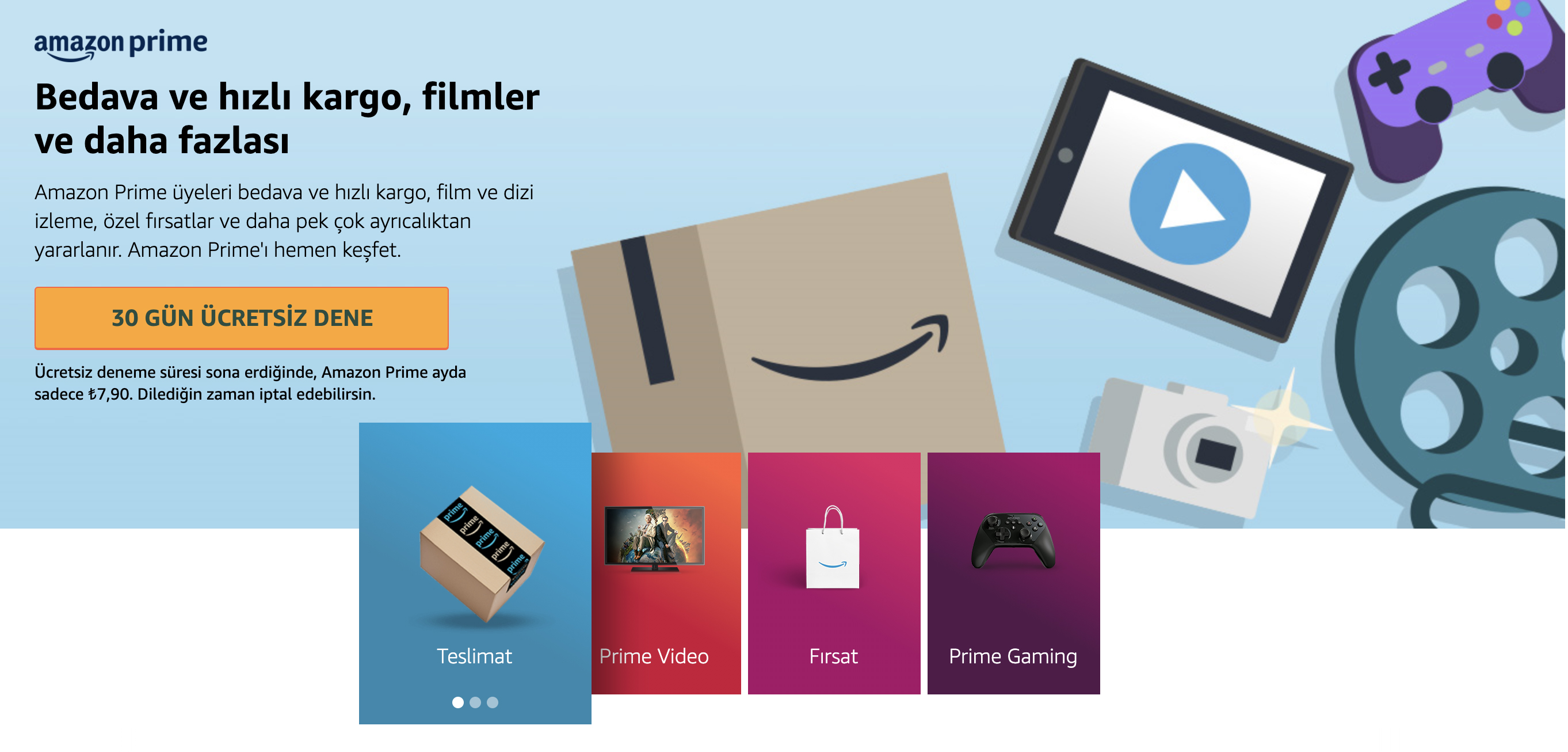 Amazon Prime Türkiye’de Serinletici