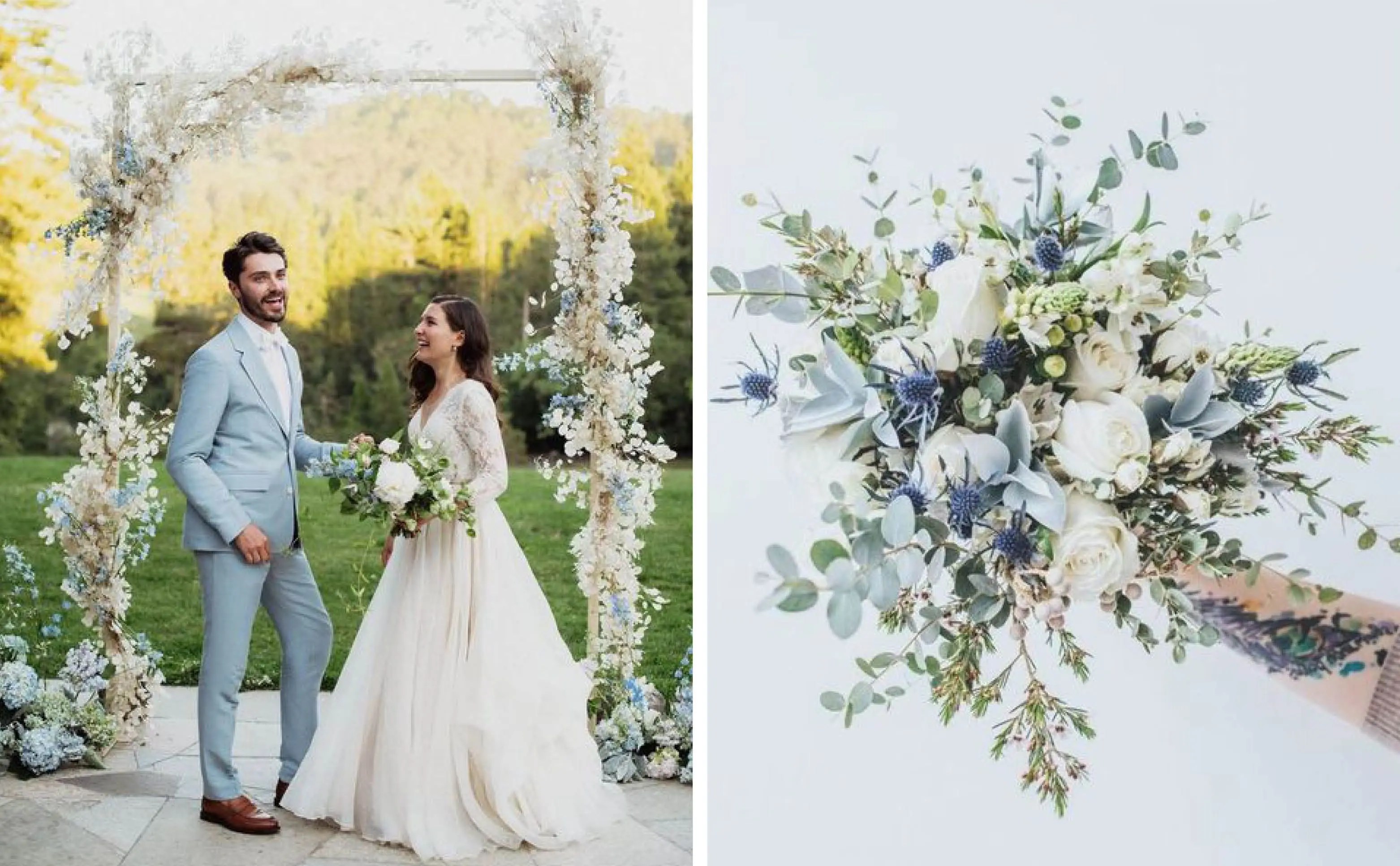 Dreamy Ice Blue Wedding Inspiration Shine Wedding Invitations