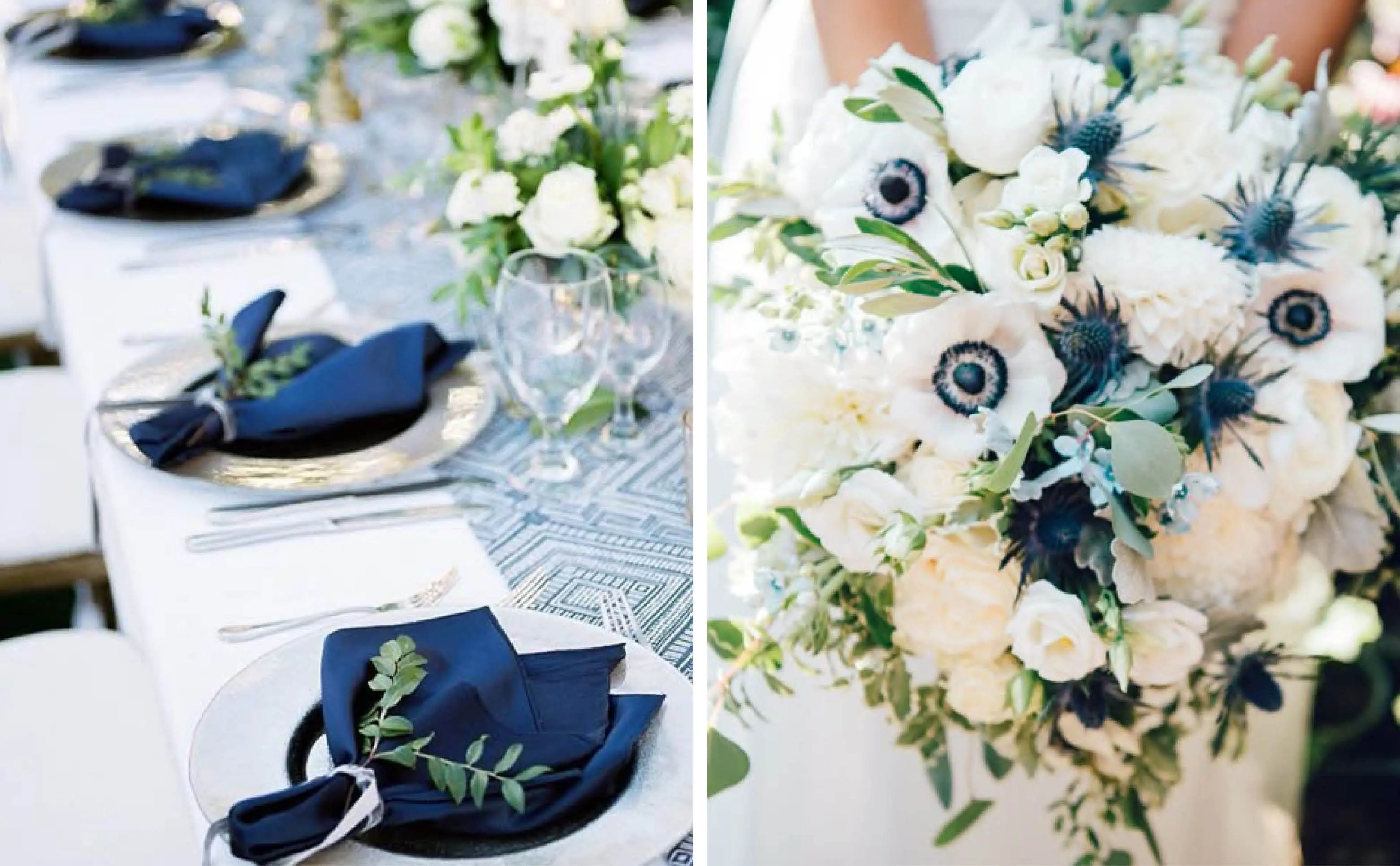 Navy Blue Wedding Inspiration Bridal Party, Decor, & Invitations Ideas