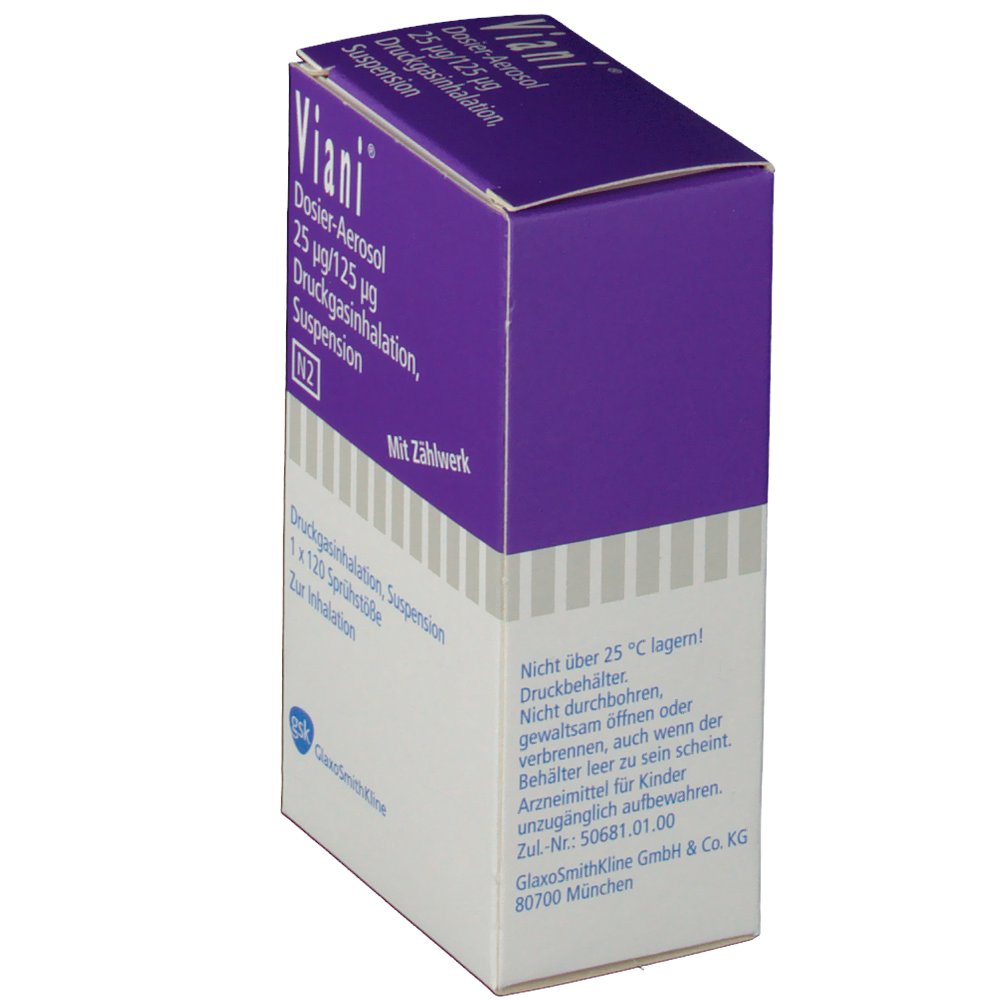Viani 25 µg/125 µg 120 Hub Dosieraerosol