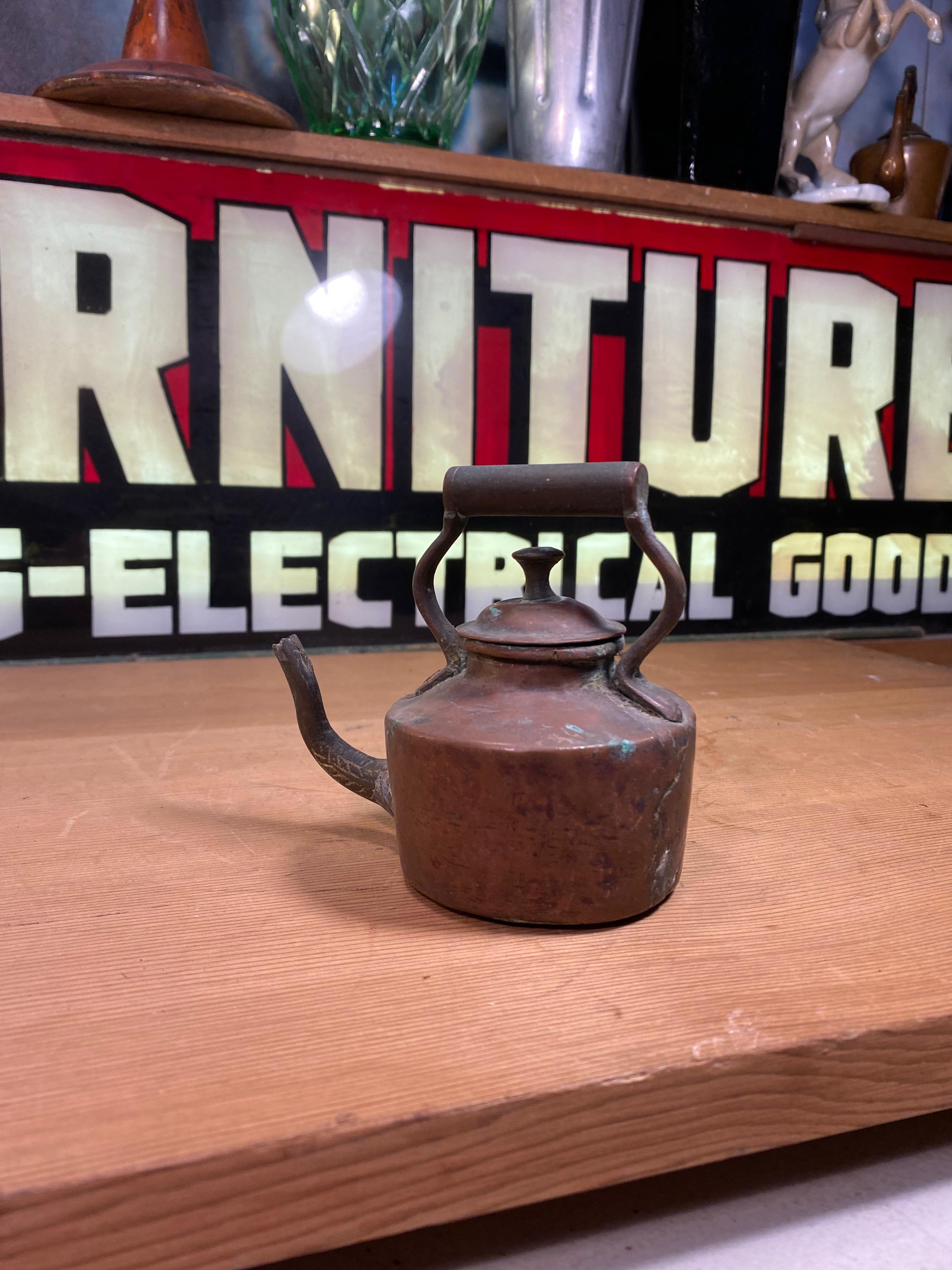 Original Victorian English 19th Century Miniature Sample Copper Stove