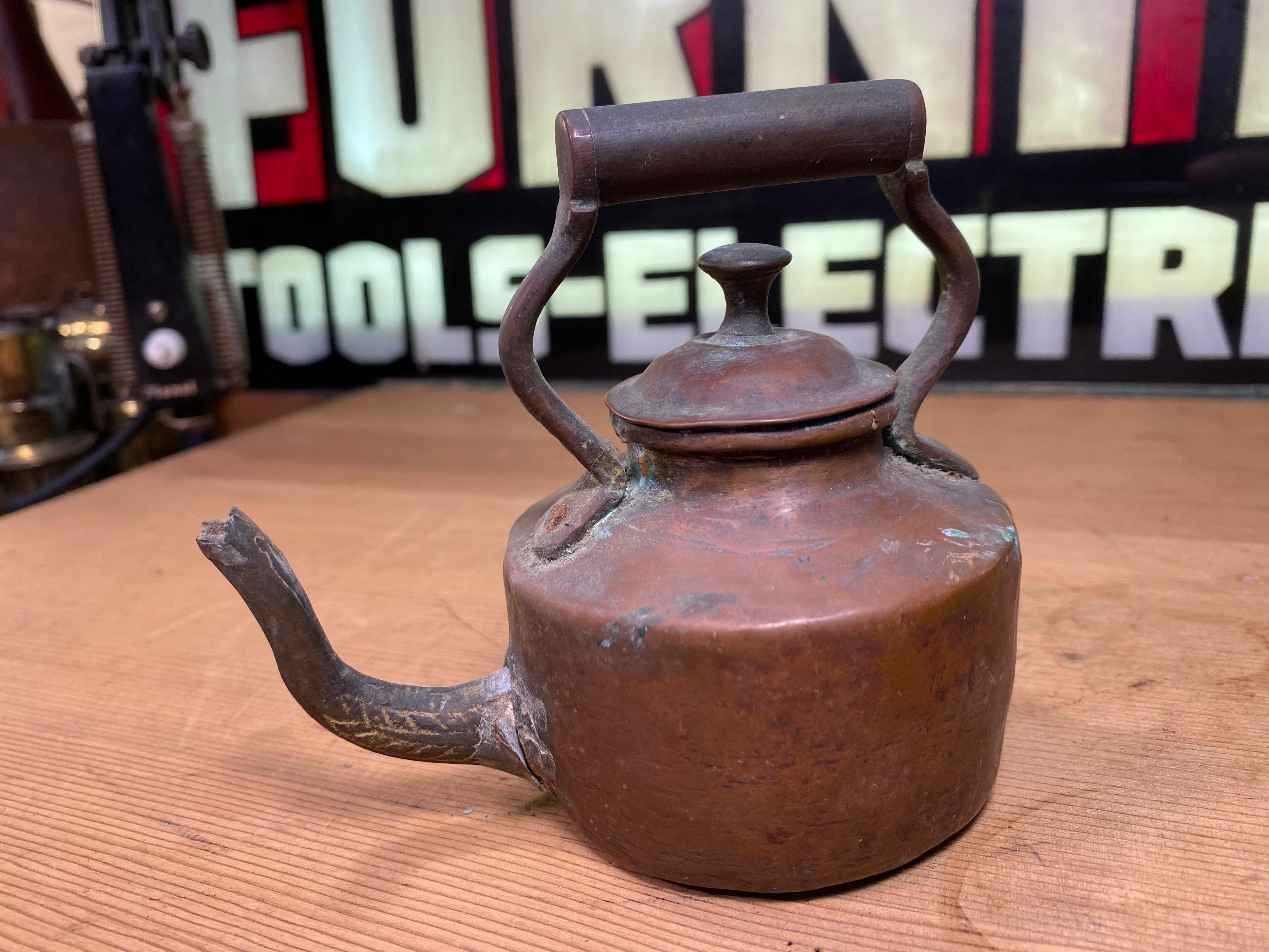 Original Victorian English 19th Century Miniature Sample Copper Stove