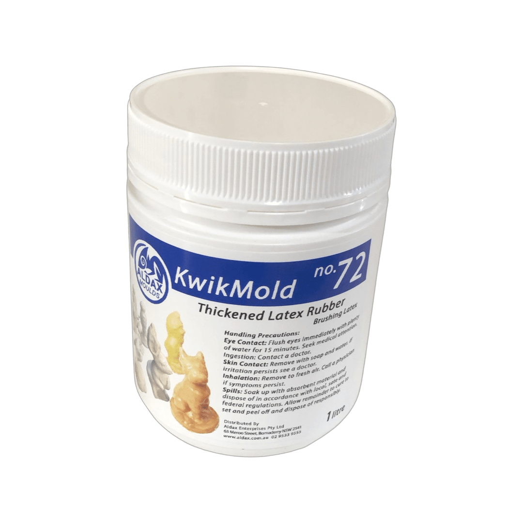 Kwik Mold Latex No.72 (1 litre) Liquid Latex Rubber Aldax Moulds Store
