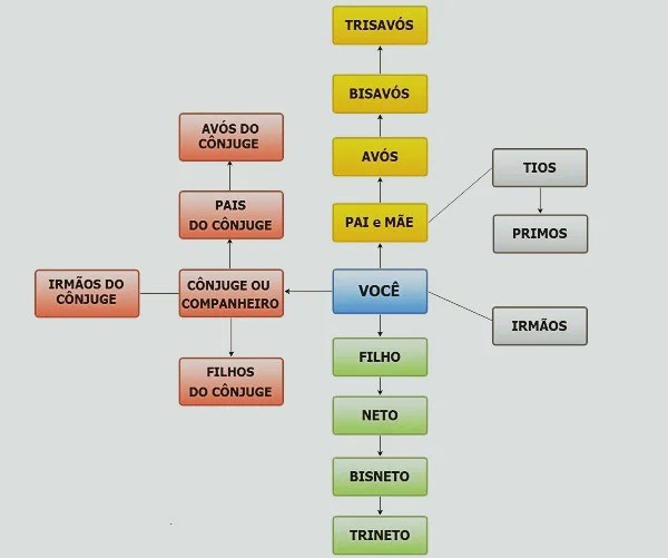 Significado de Grau de parentesco (O que é, Conceito e Definição