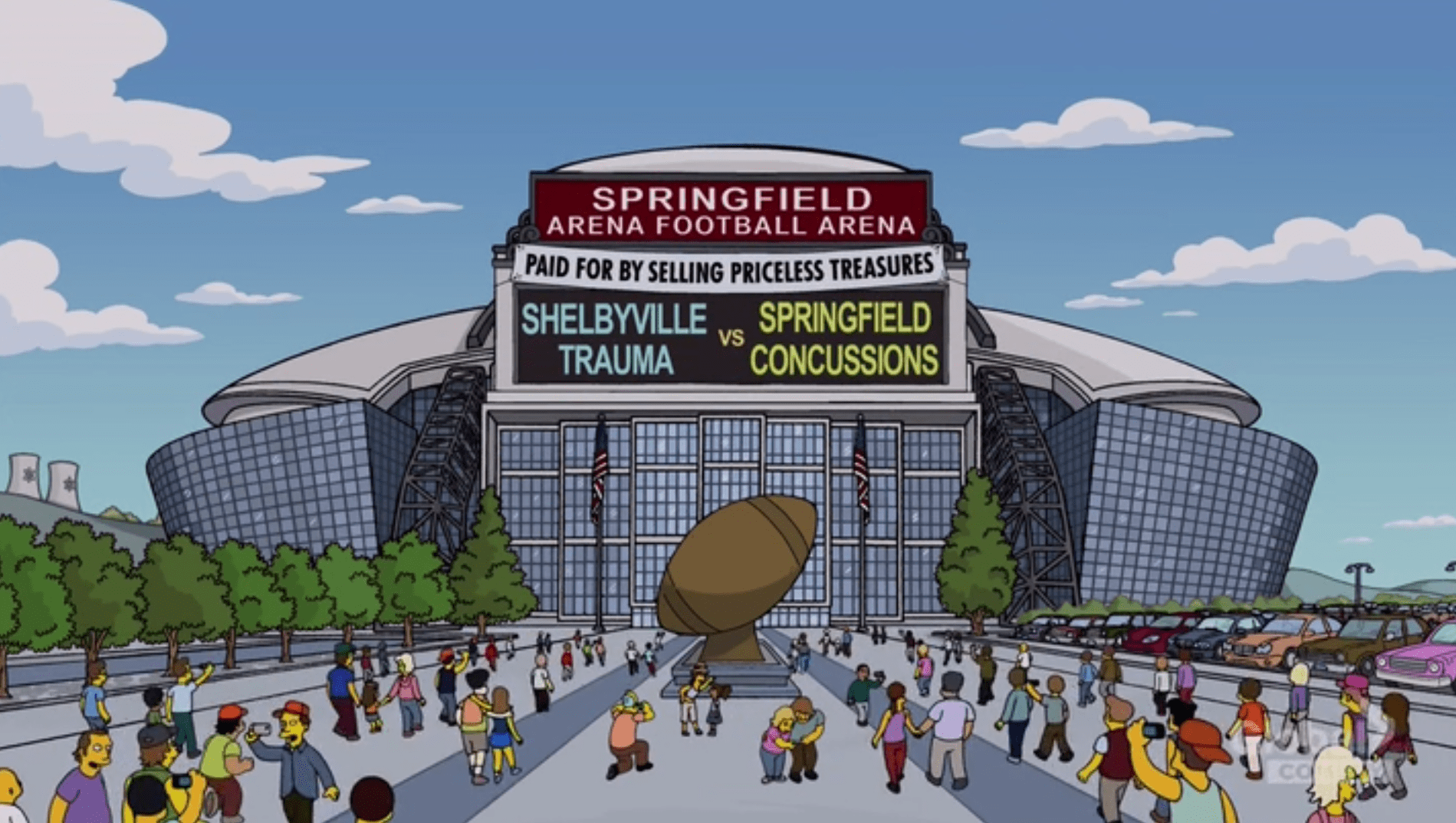 Springfield Arena Football Arena Wikisimpsons, the Simpsons Wiki