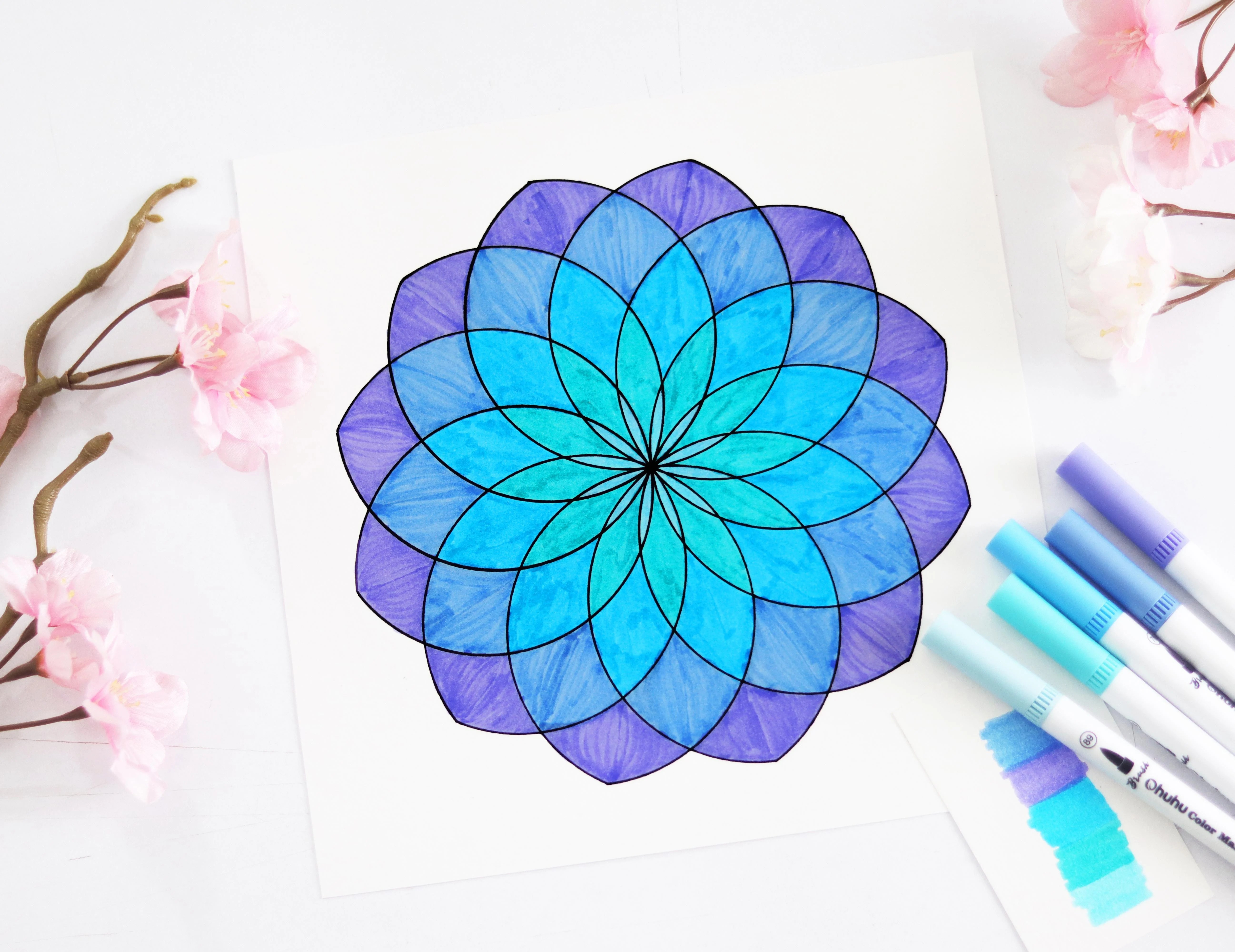 Basic Mandala Art Mandala Art using Zentangle Inspired Patterns