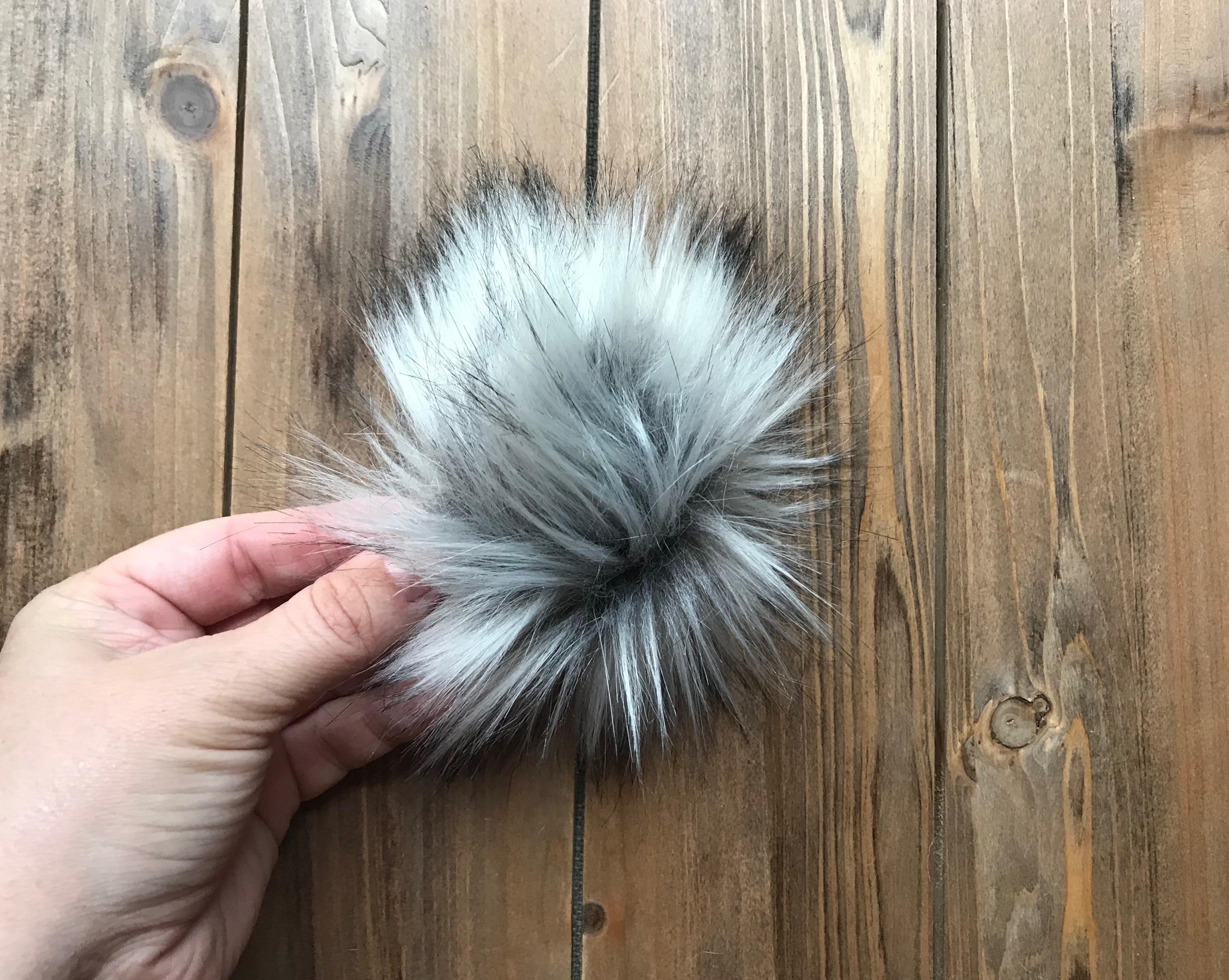 9 Fake Fur Pom Poms How to make amazing faux fur pompoms for hats easily