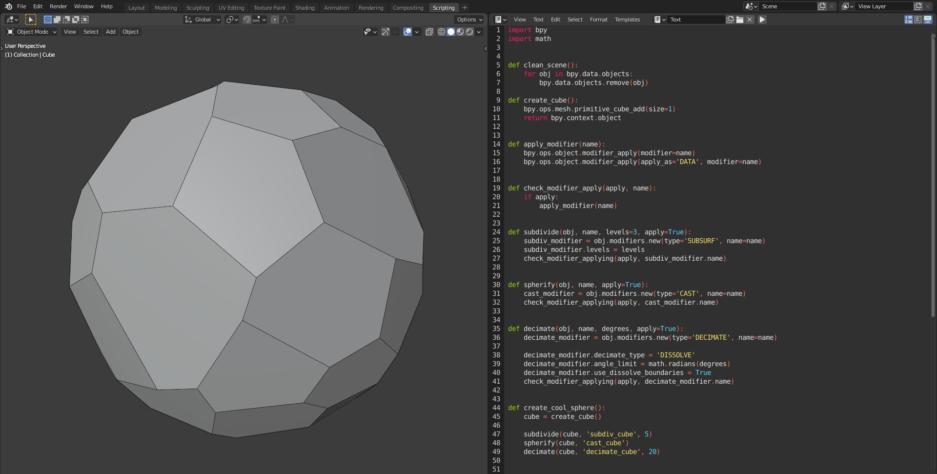 Procedural modeling in Blender with Python Simon Van Den Hende