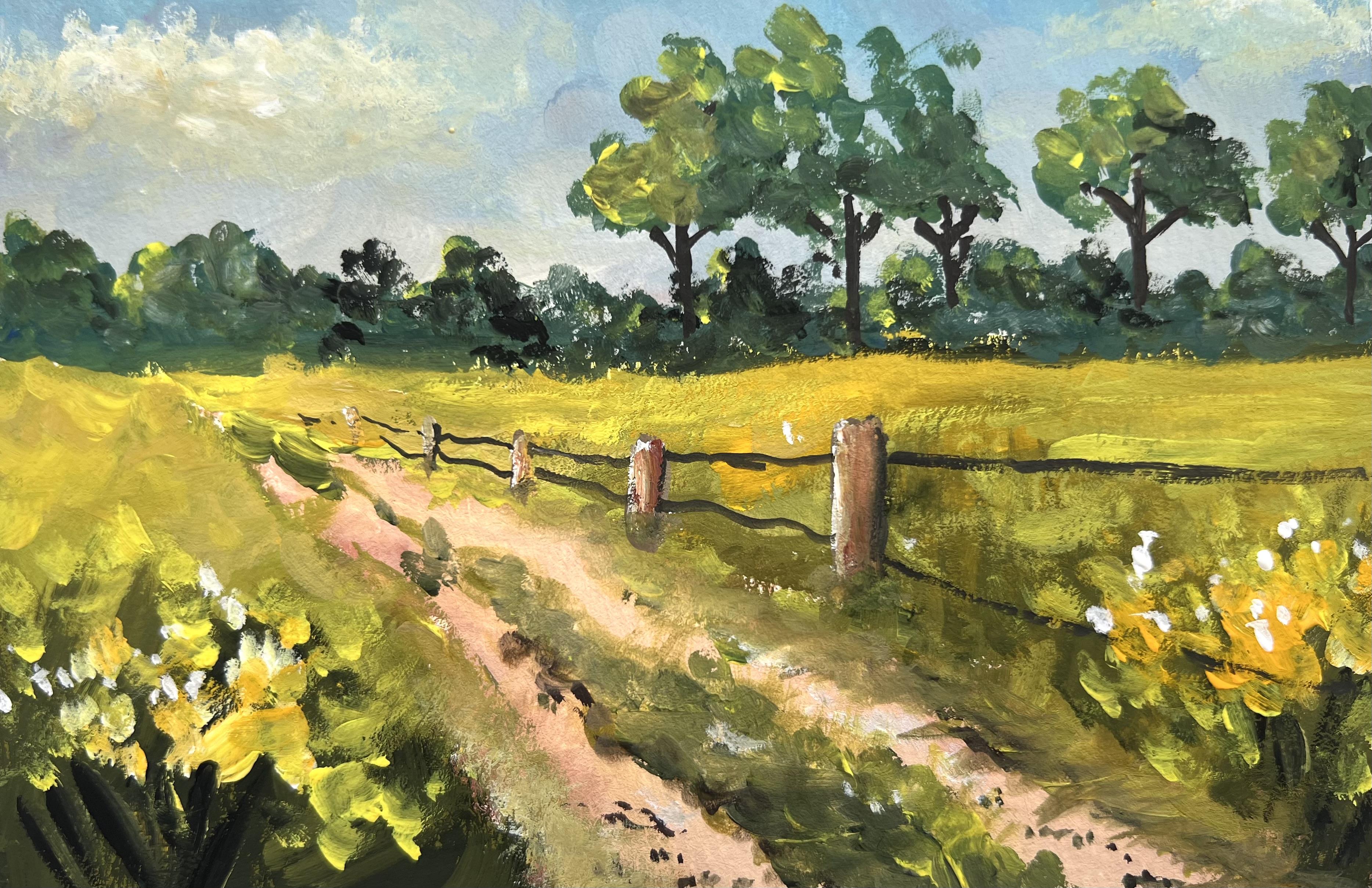 How to Paint a Gouache Landscape alla Prima for a Painterly