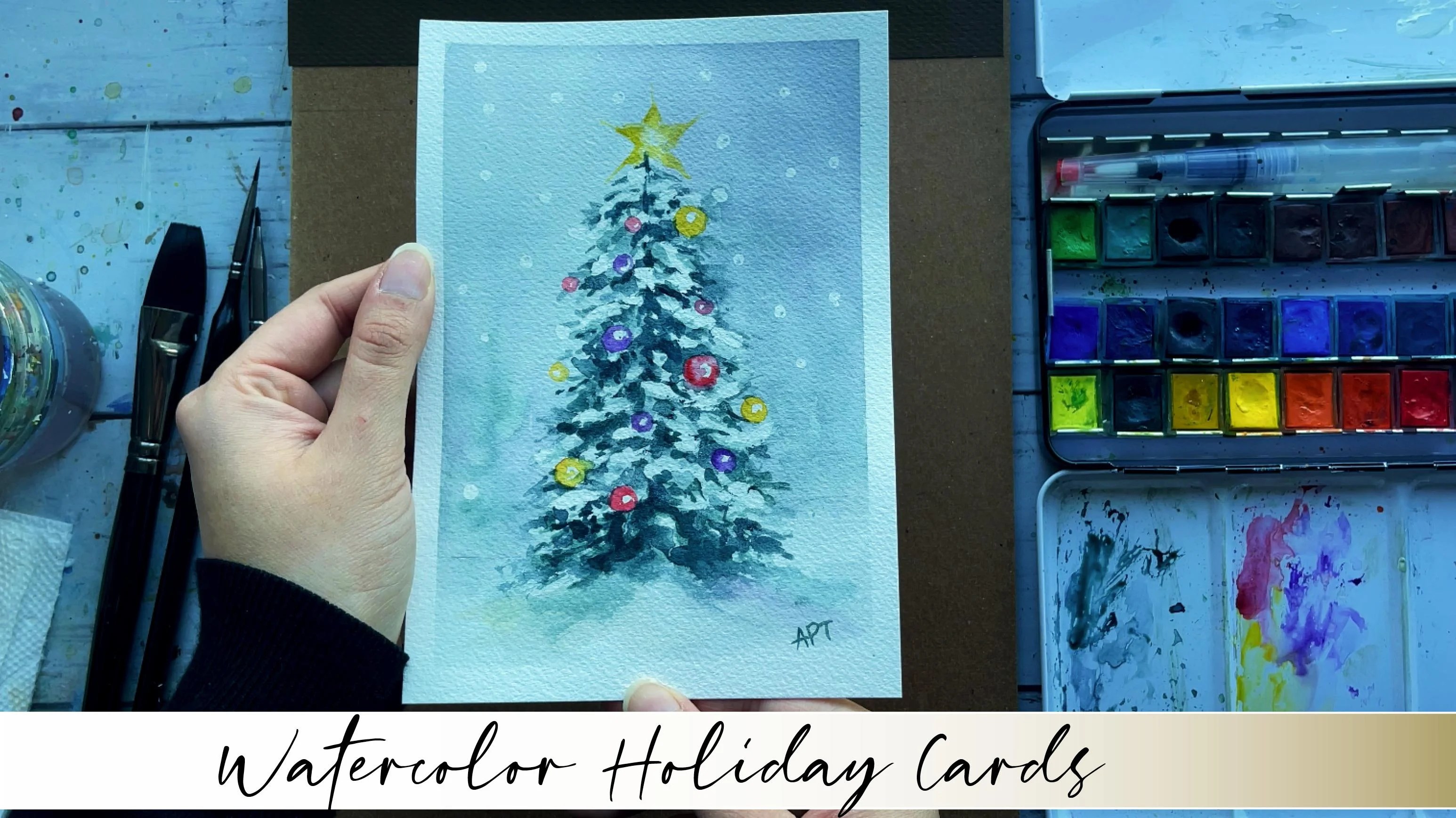 Easy Christmas Tree Paintings
