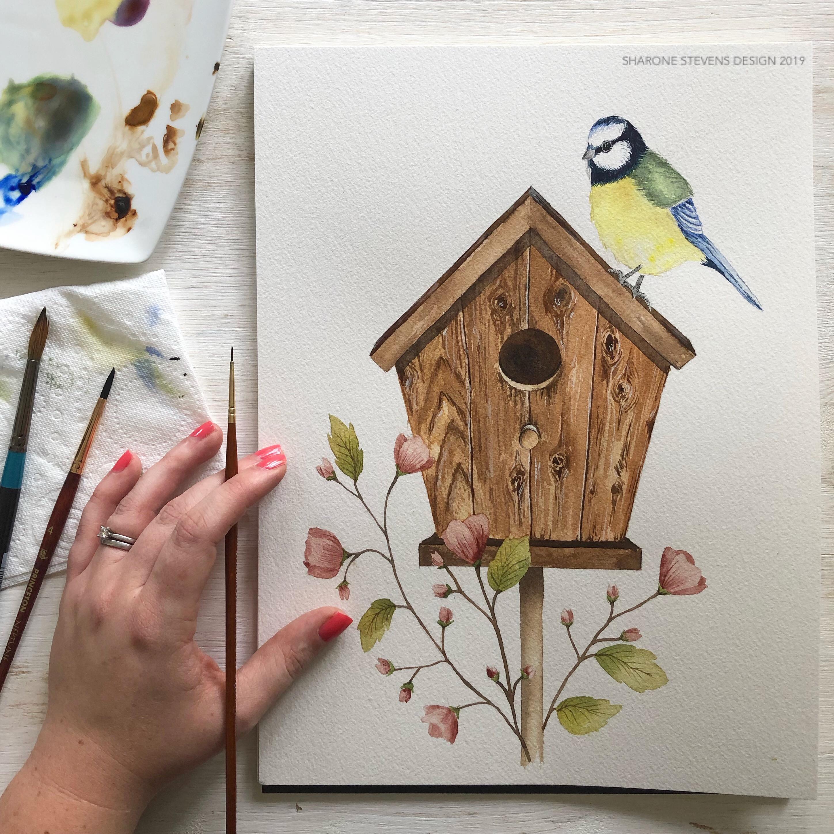 Creating Texture in Watercolour How to Paint Wood Sharone Stevens