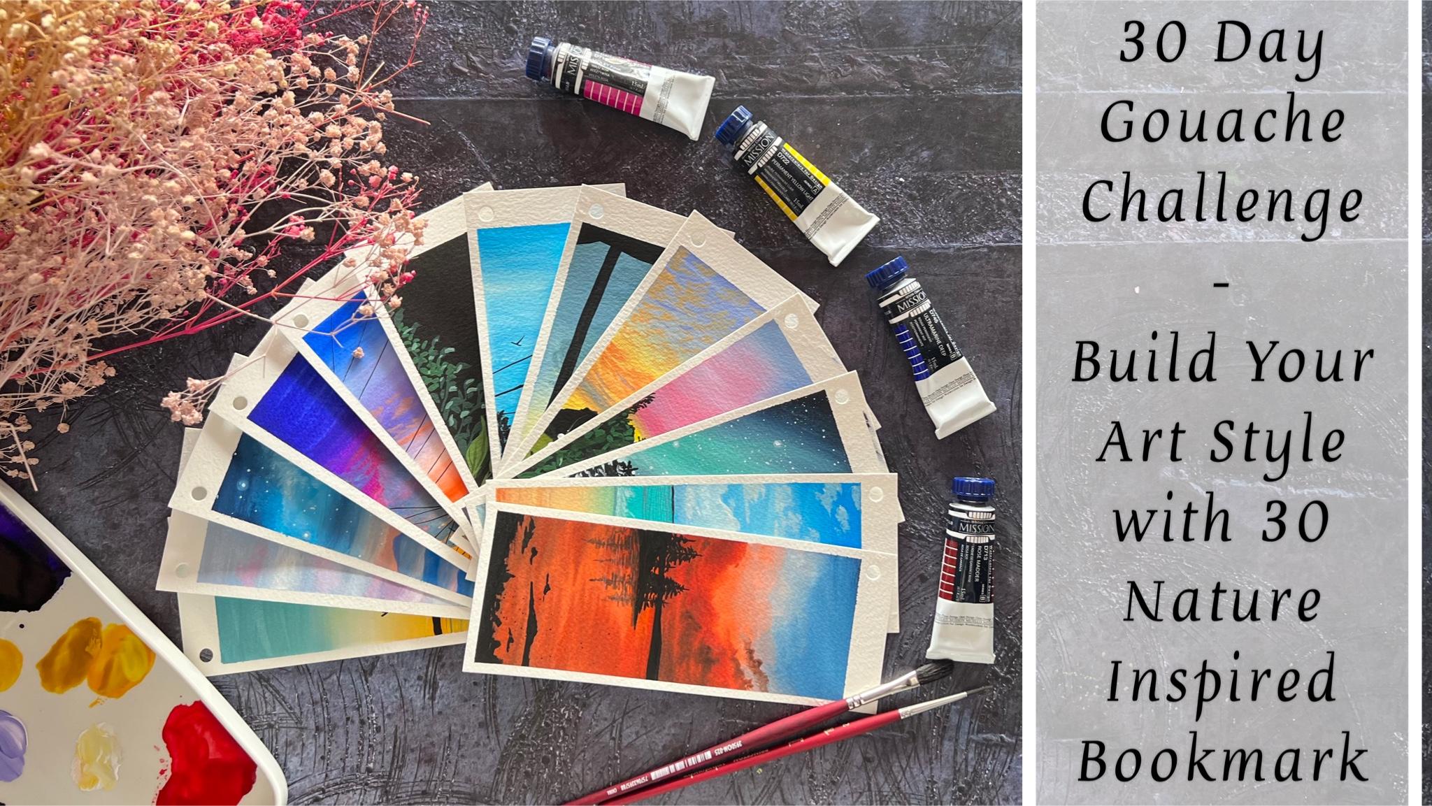 30 Day Gouache Challenge Build your Art Style with 30 Nature Inspired