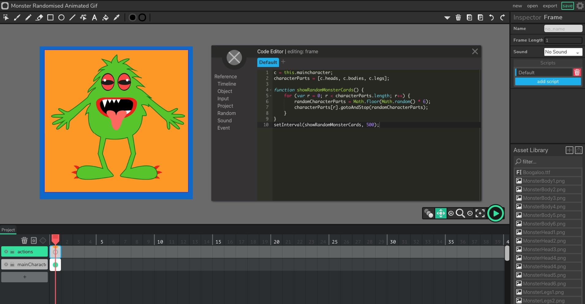 Make Fun Sliced Up Monster Character Animated Gifs With Affinity