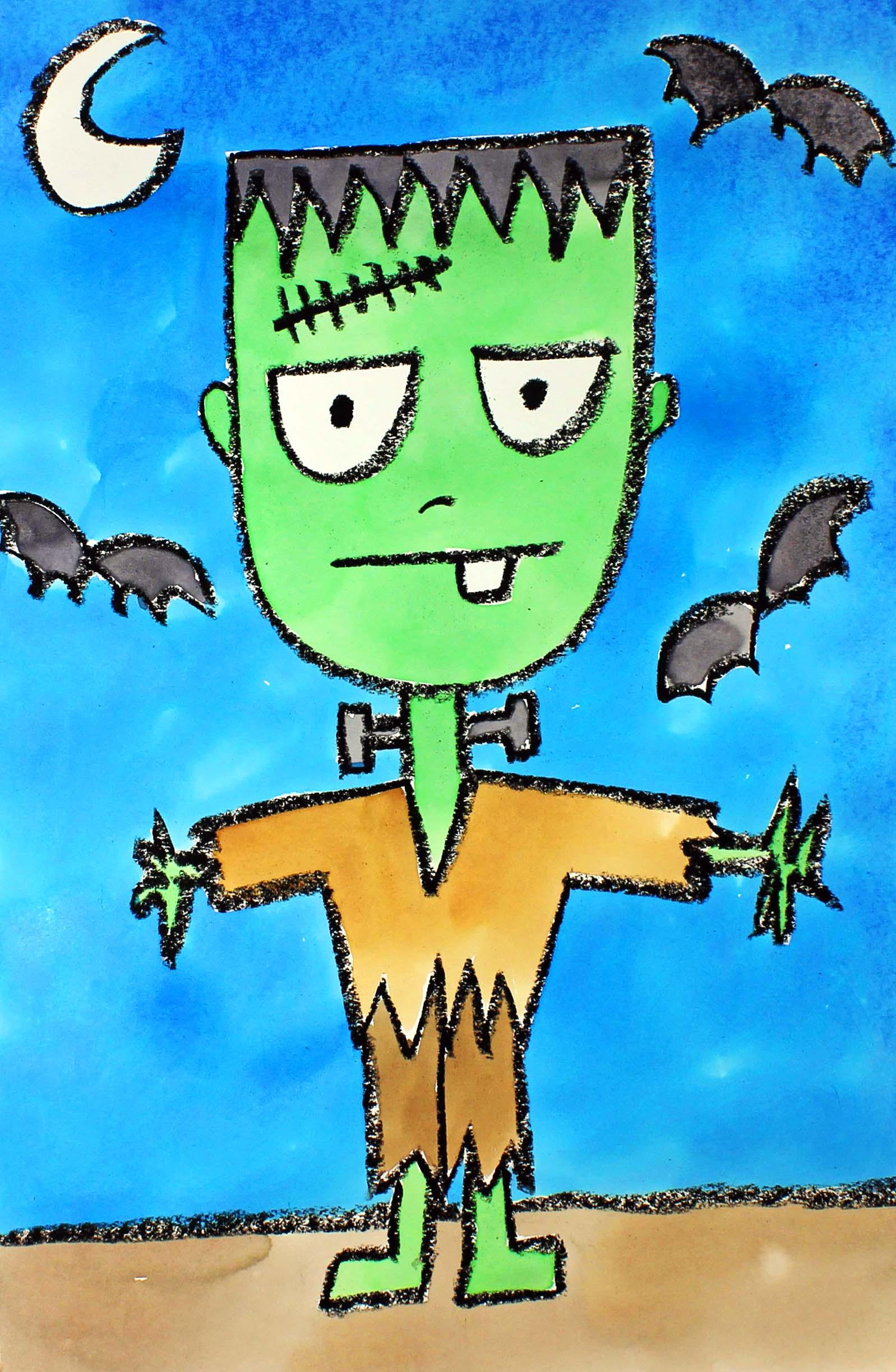 EASY Art Class for Kids & Beginners How to Draw & Watercolor Paint