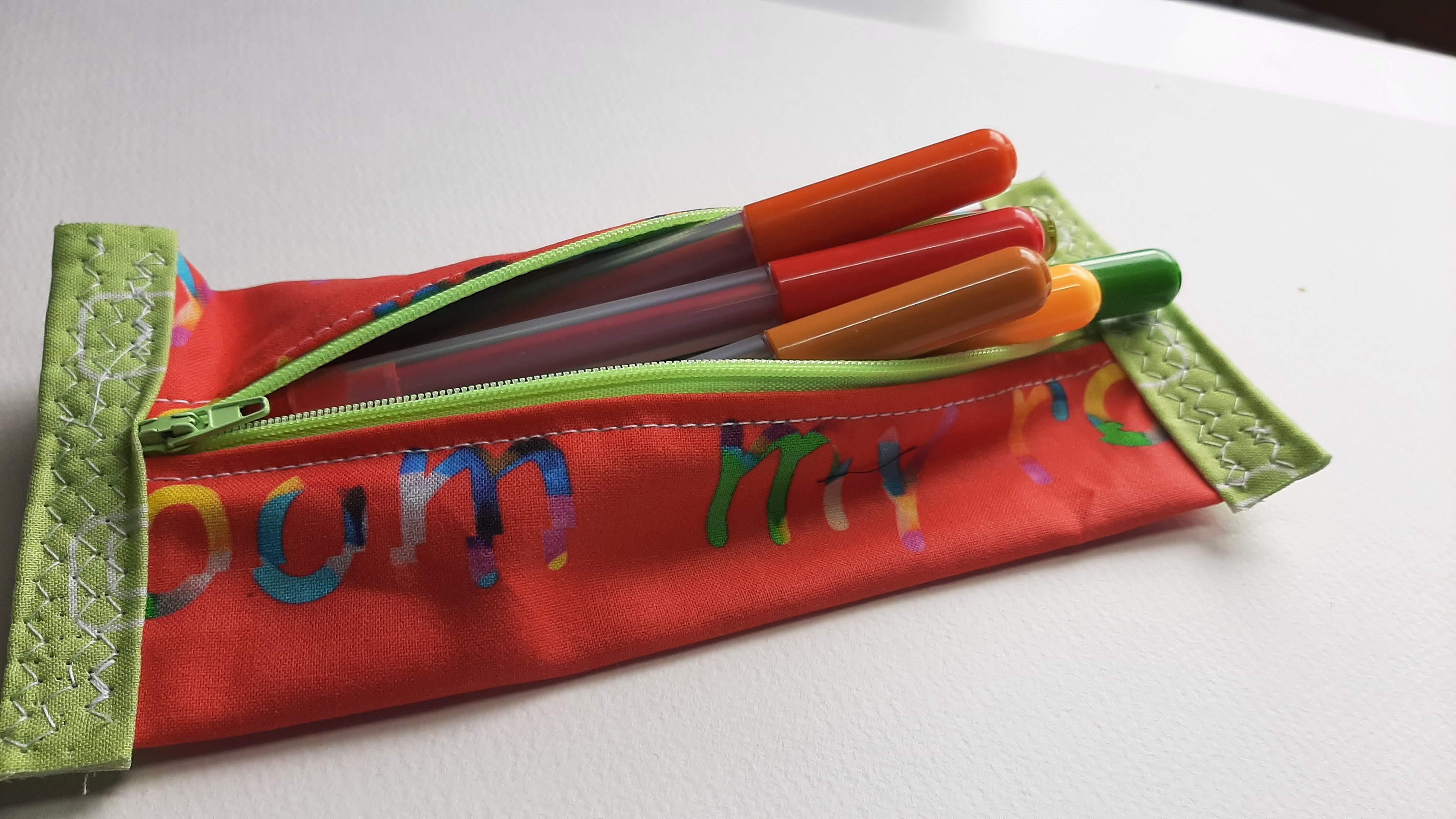 How to Sew a Zippered Pencil / Glasses Case Hand or Machine Sewing