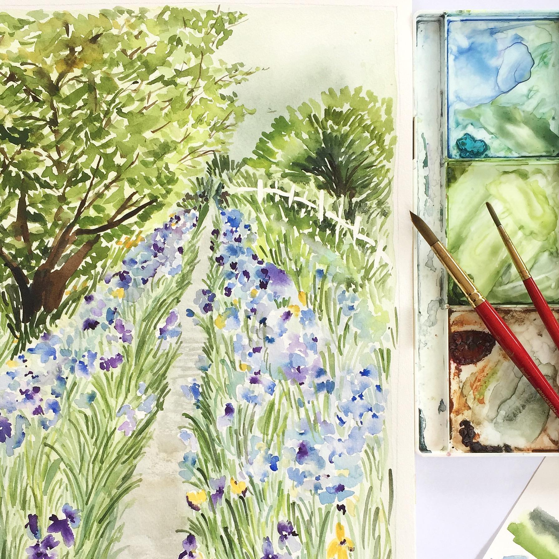 Painting Garden Landscape with Watercolor Farah Bidin Skillshare
