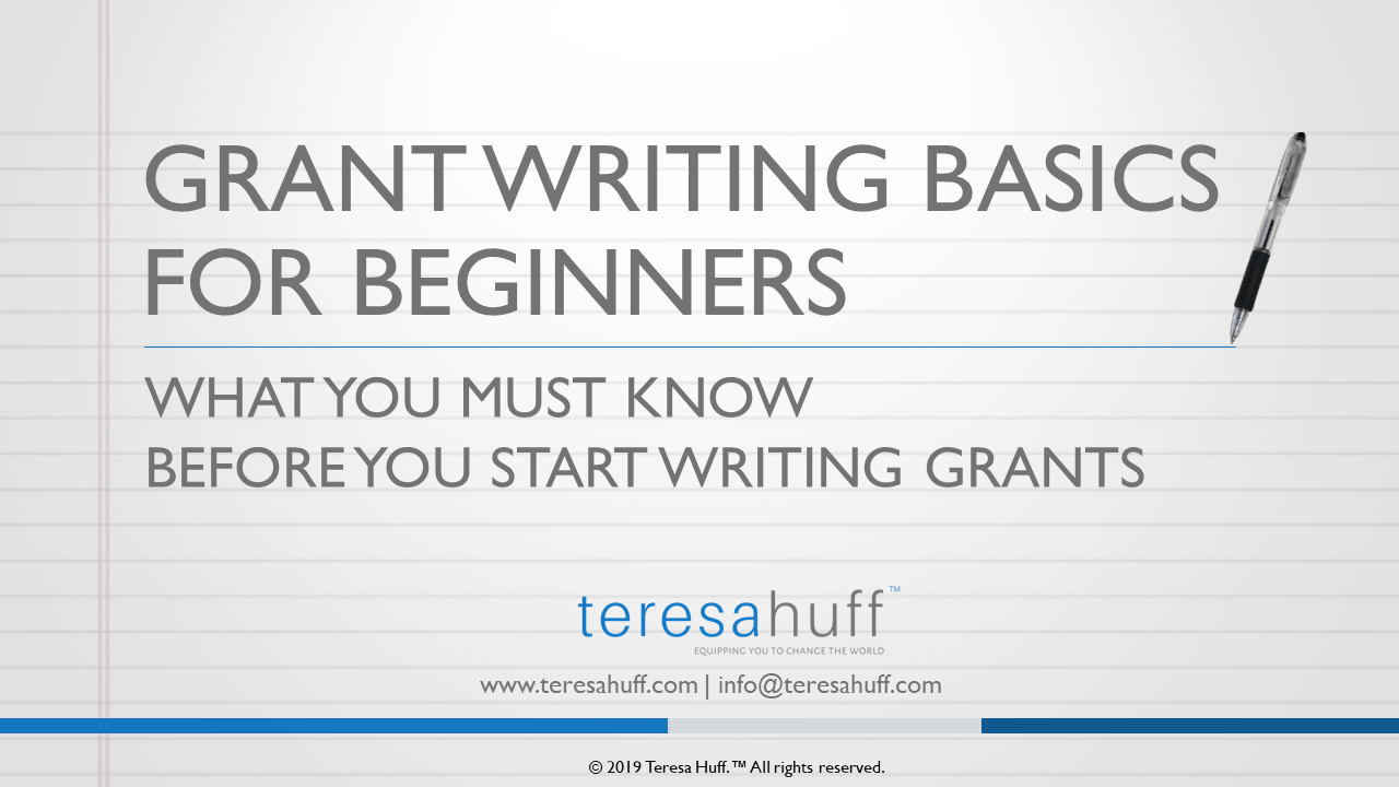 Grant Writing Basics for Beginners What You Must Know Before You Start