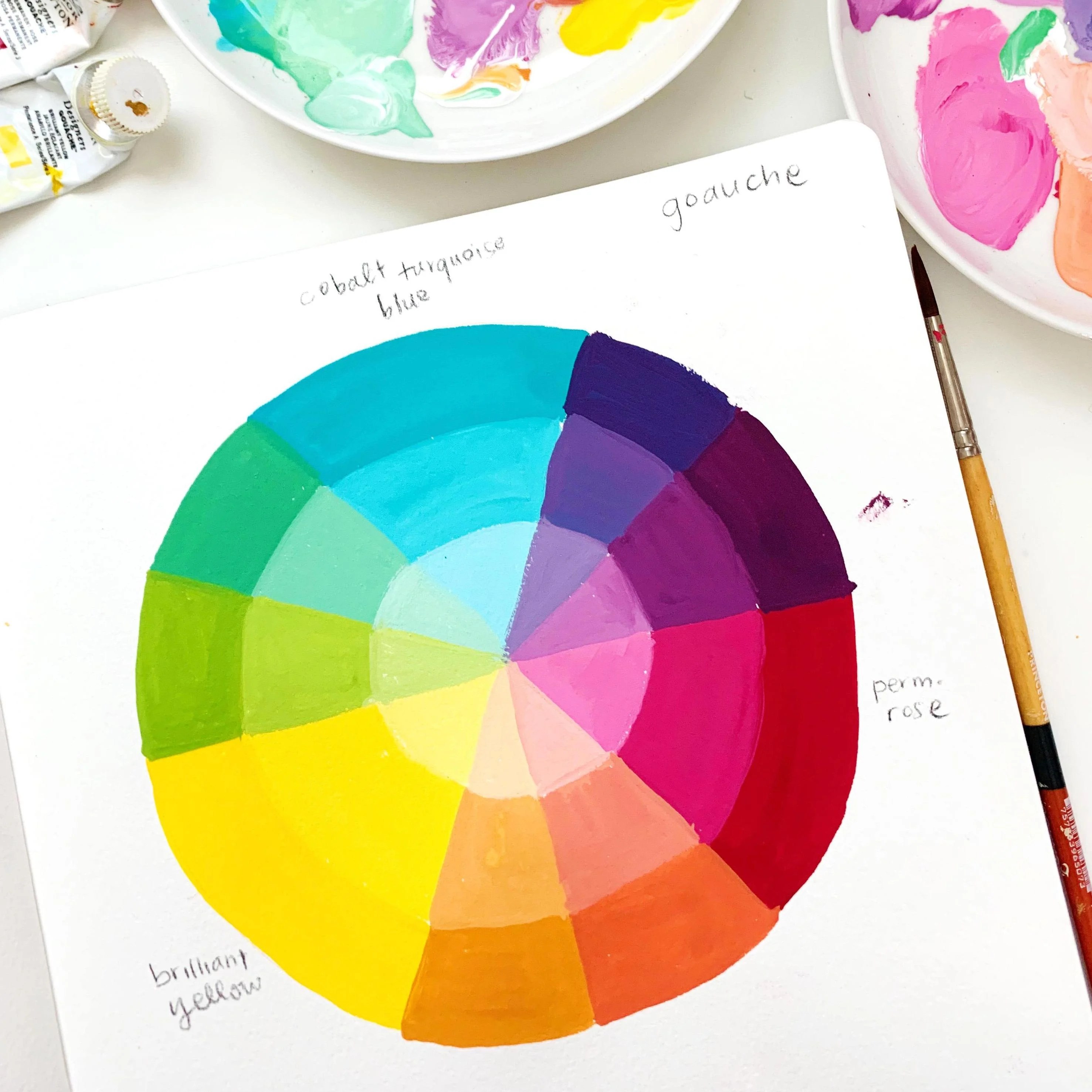 Color Wheel Paint Art