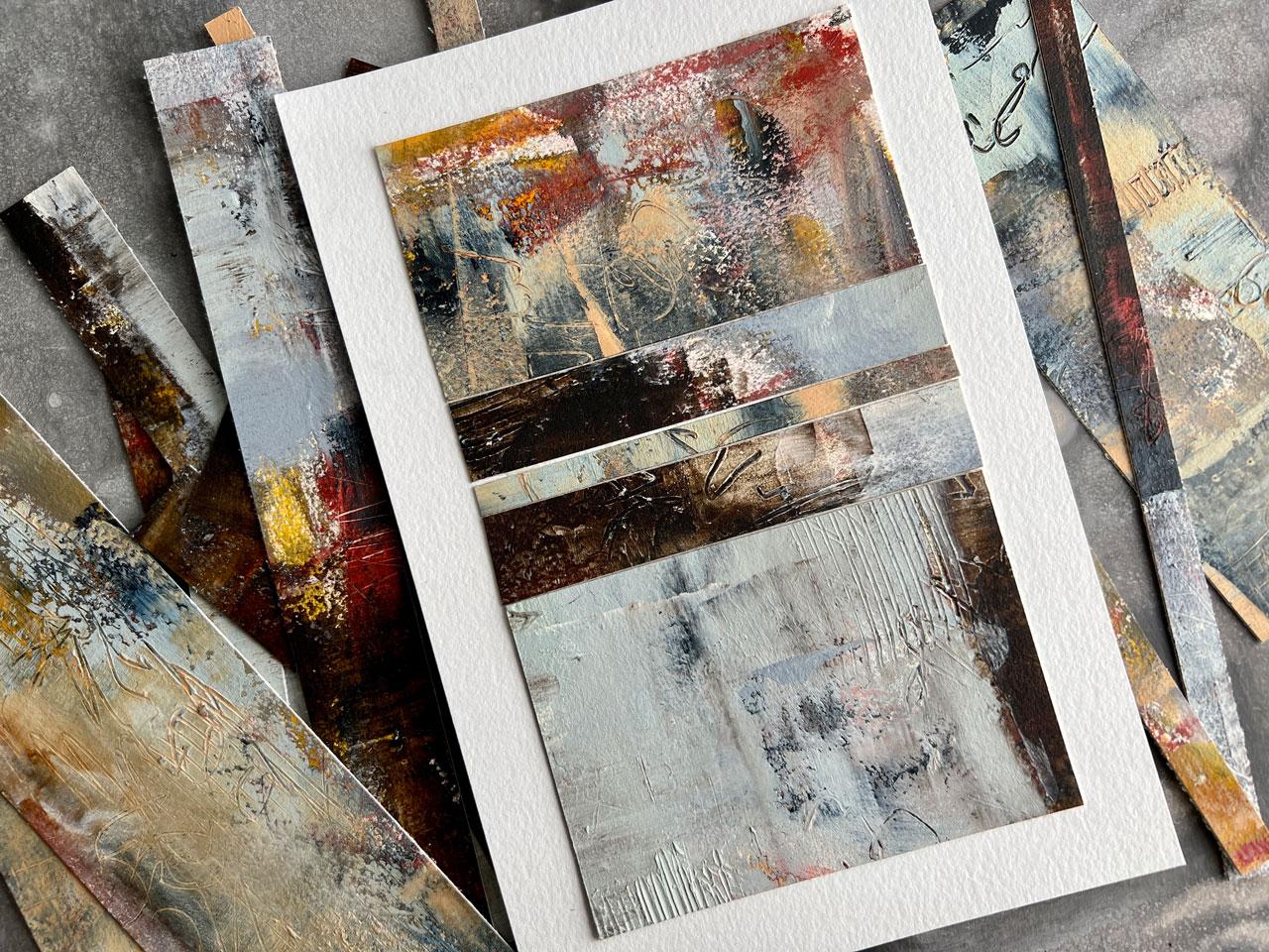 Junk Art Collage Abstracts Creating New Art from Old Art You Don't