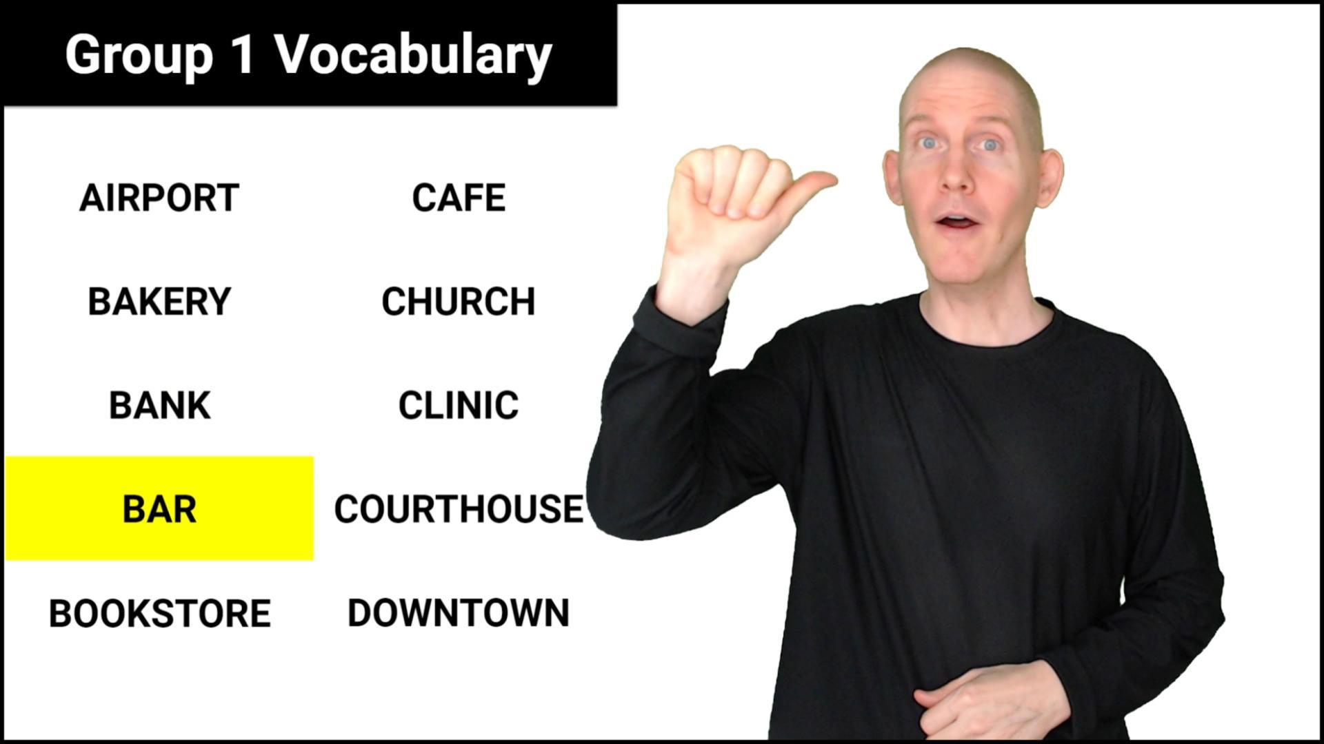 ASL Level 1 Days, Places, Dialogues American Sign Language Able