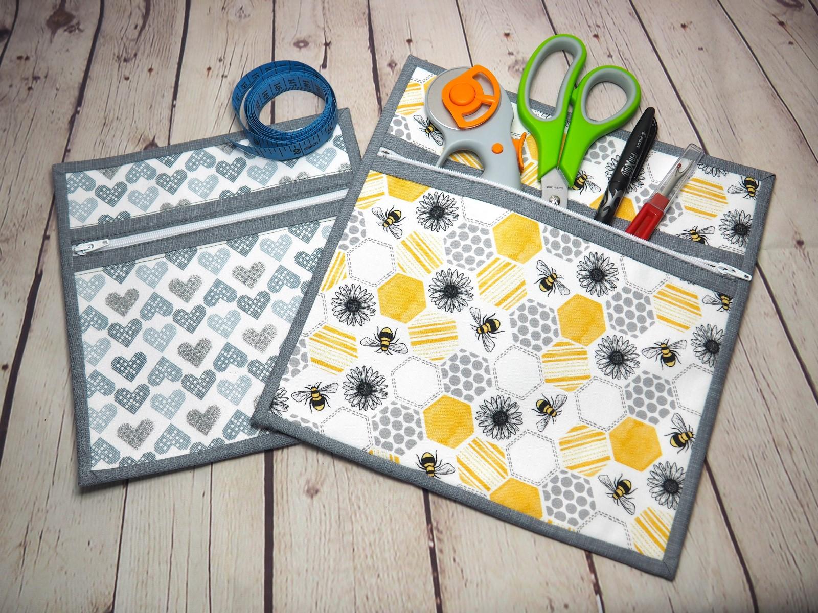 Sewing skills for bagmaking. Sew the Canterbury Zipper Bag. FREE