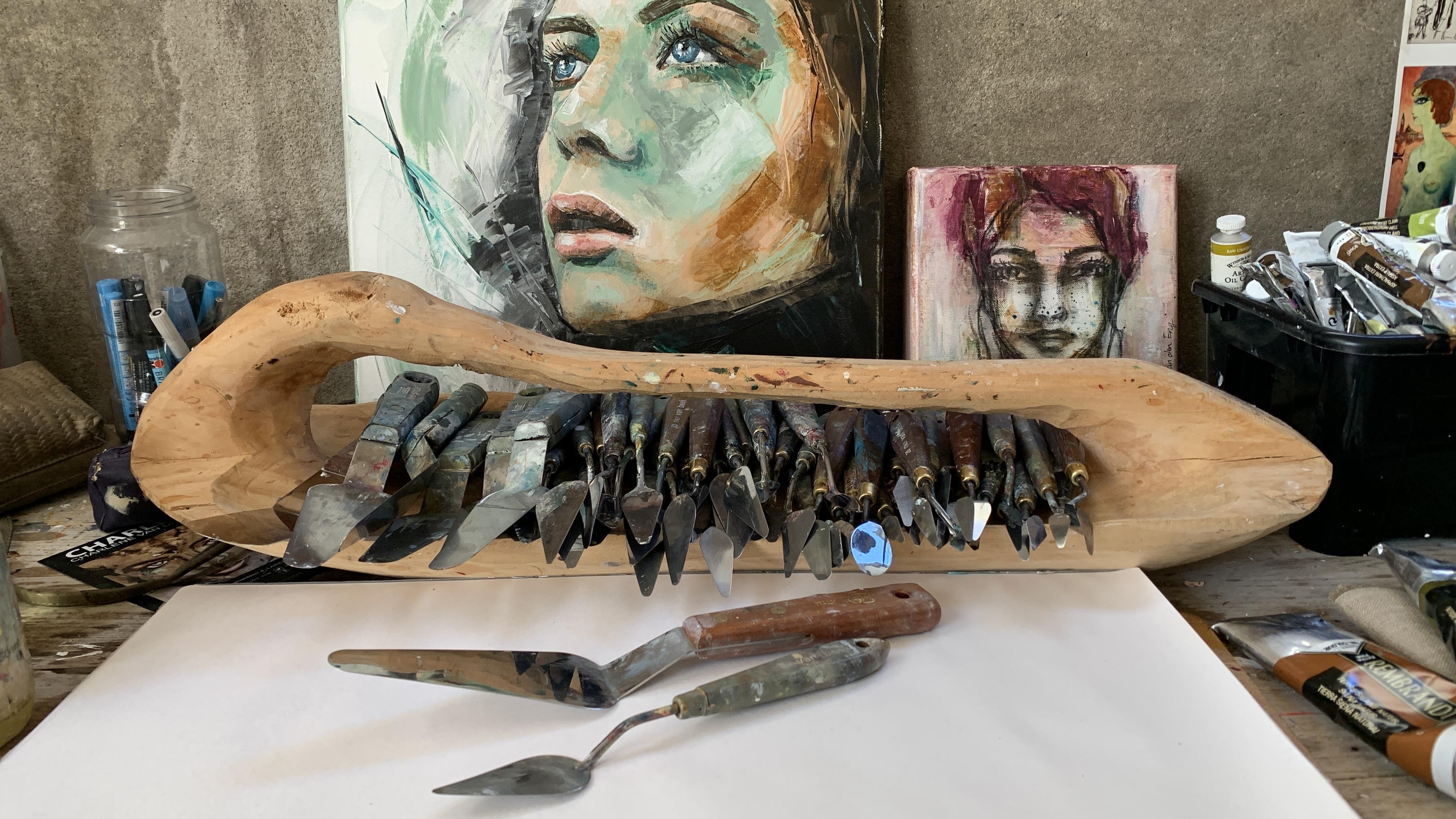 Fundamental Techniques of Palette Knife Painting with Acrylic Create