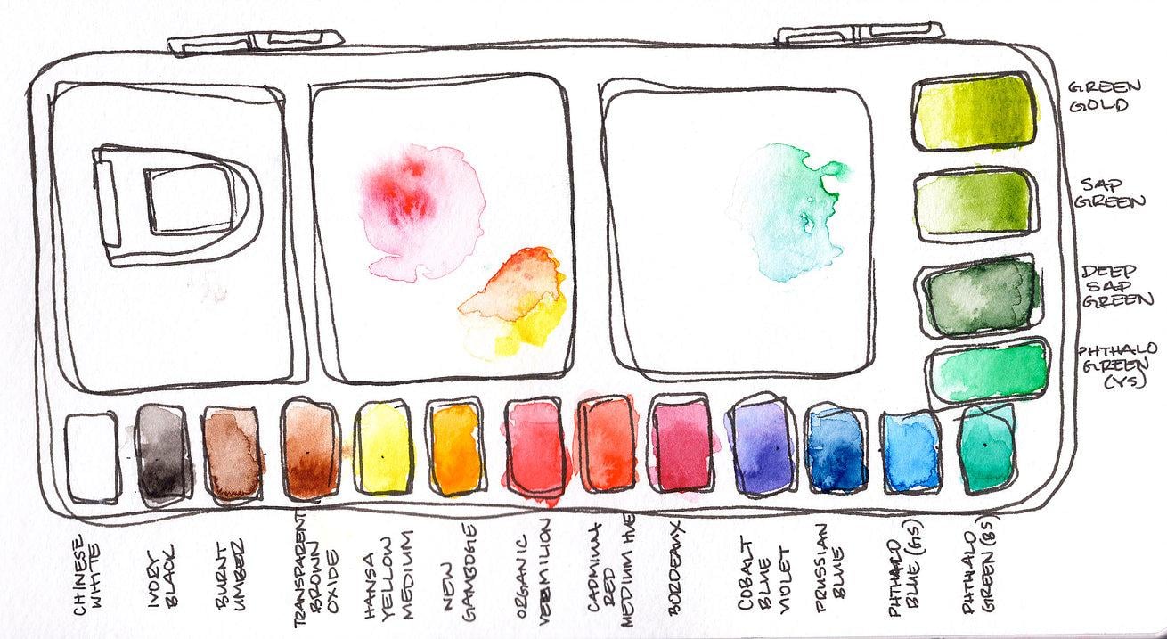 How to Prep a Watercolor Palette the RIGHT Way Peggy Dean Skillshare