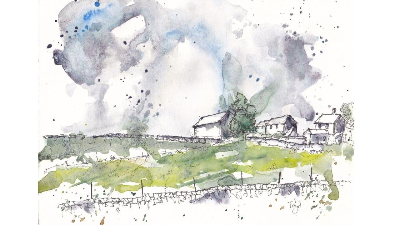 Loose and Expressive Urban Sketching Experimental Watercolor