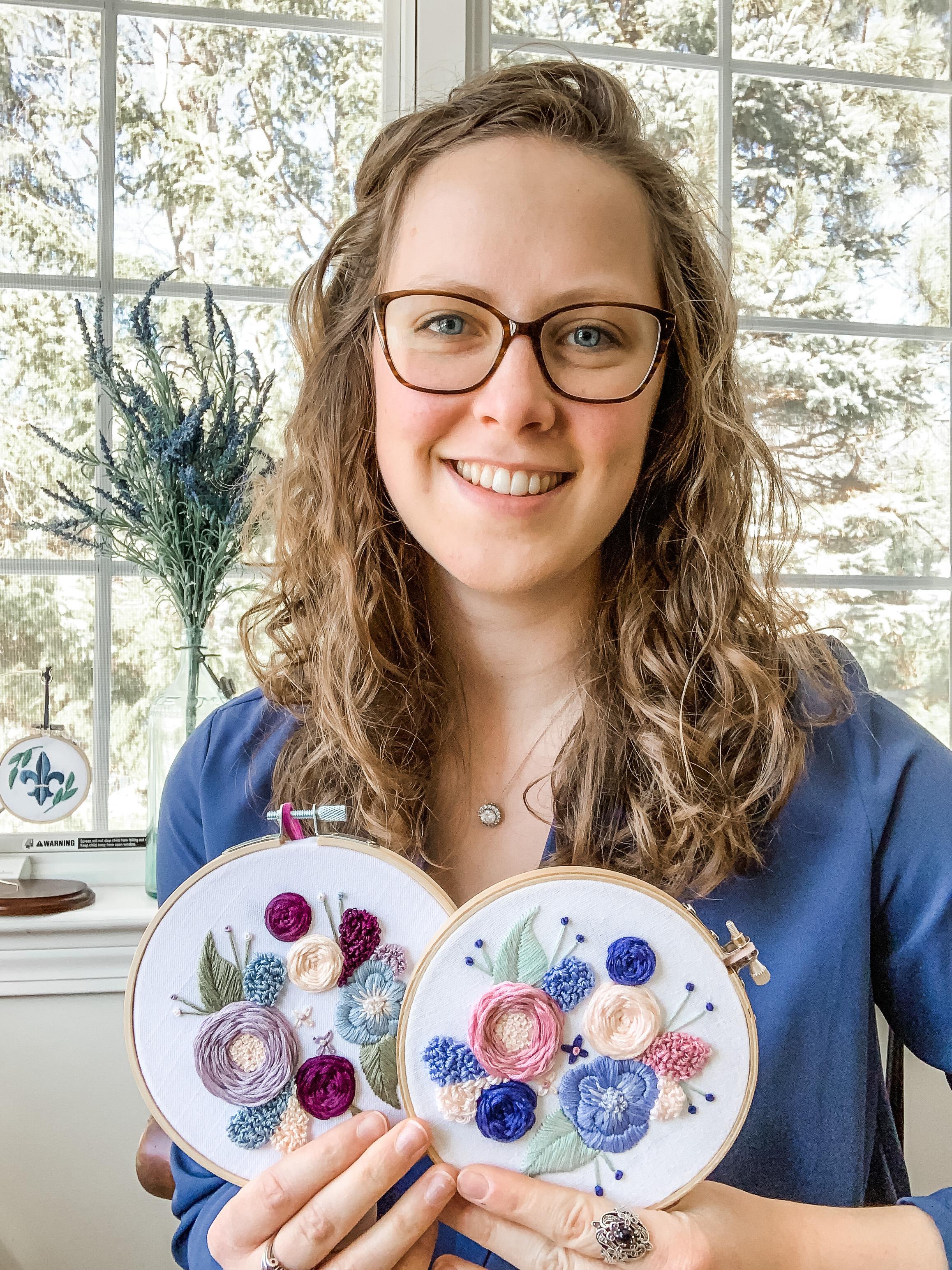 Beginner Modern Hand Embroidery Learn to Make a Floral Hoop Hilary