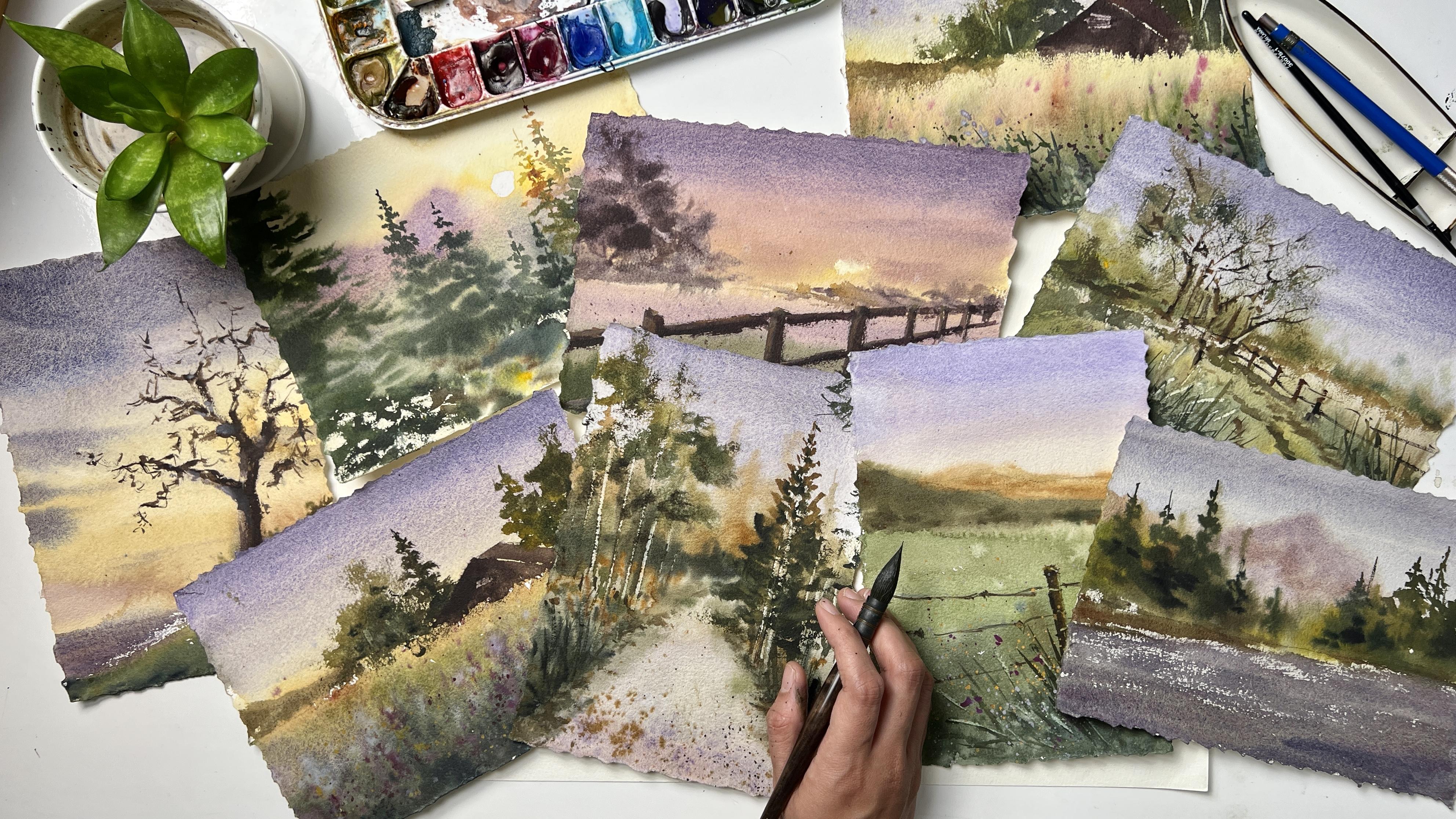 Watercolor for Beginners Techniques To Paint Loose Landscapes Bianca Rayala Skillshare