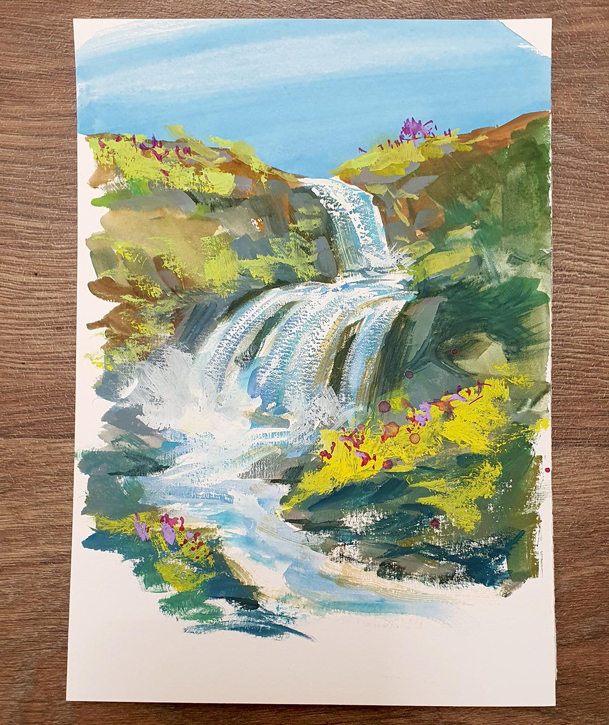 Draw & Paint WATER Indepth Explanation with Watercolor, Gouache